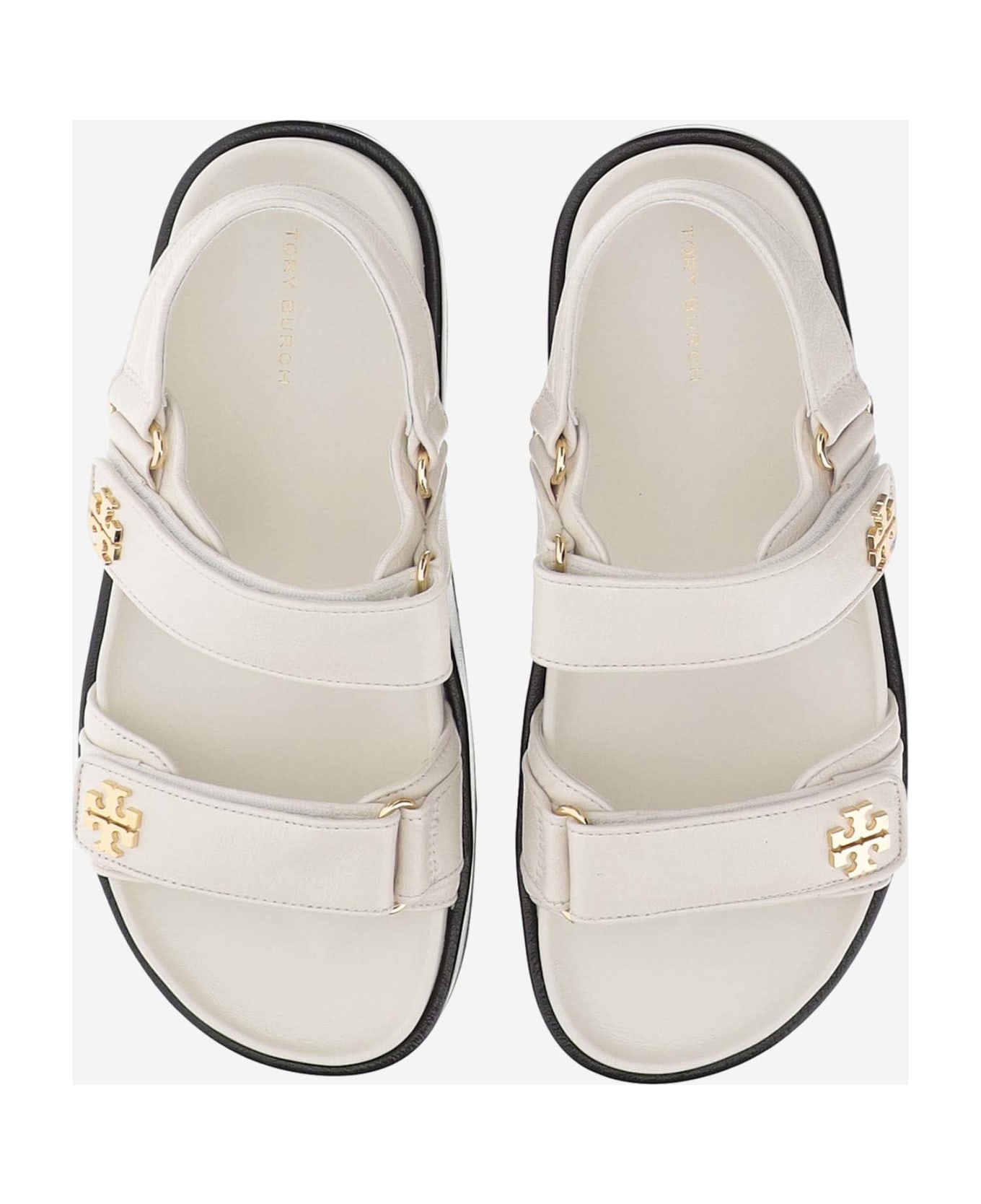 Tory Burch Kira Leather Sandals - White