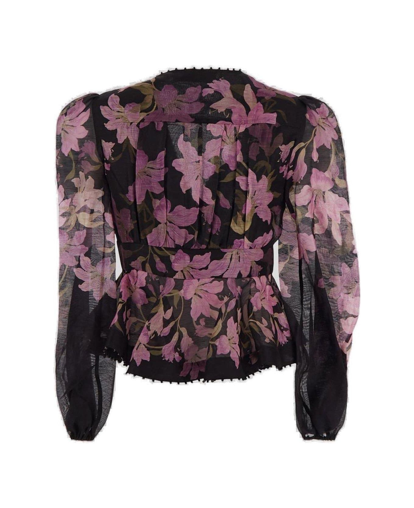 Zimmermann Dawning V-neck Beaded Blouse - MultiColour