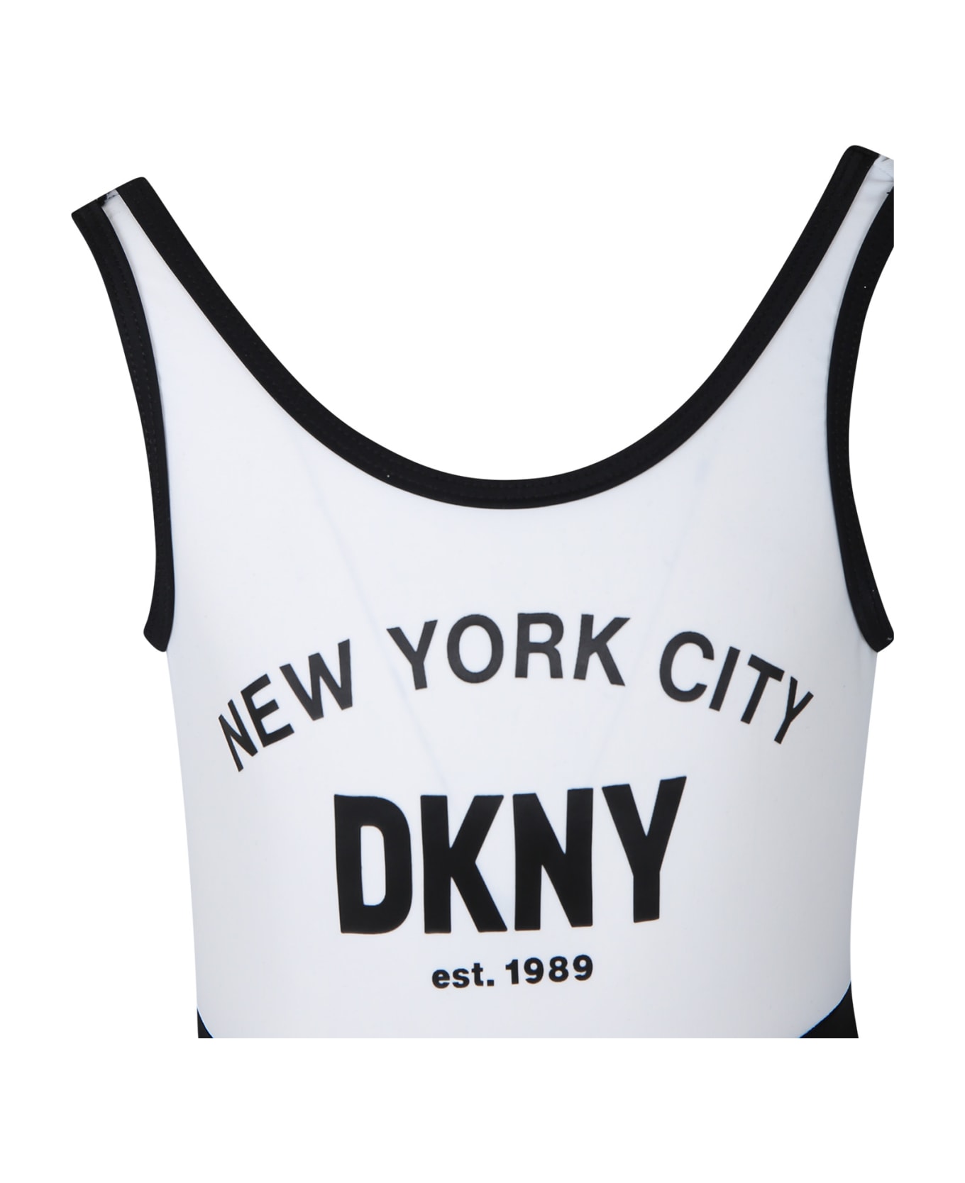 DKNY Multicolor Swimsuit For Girl With Logo - Multicolor 水着