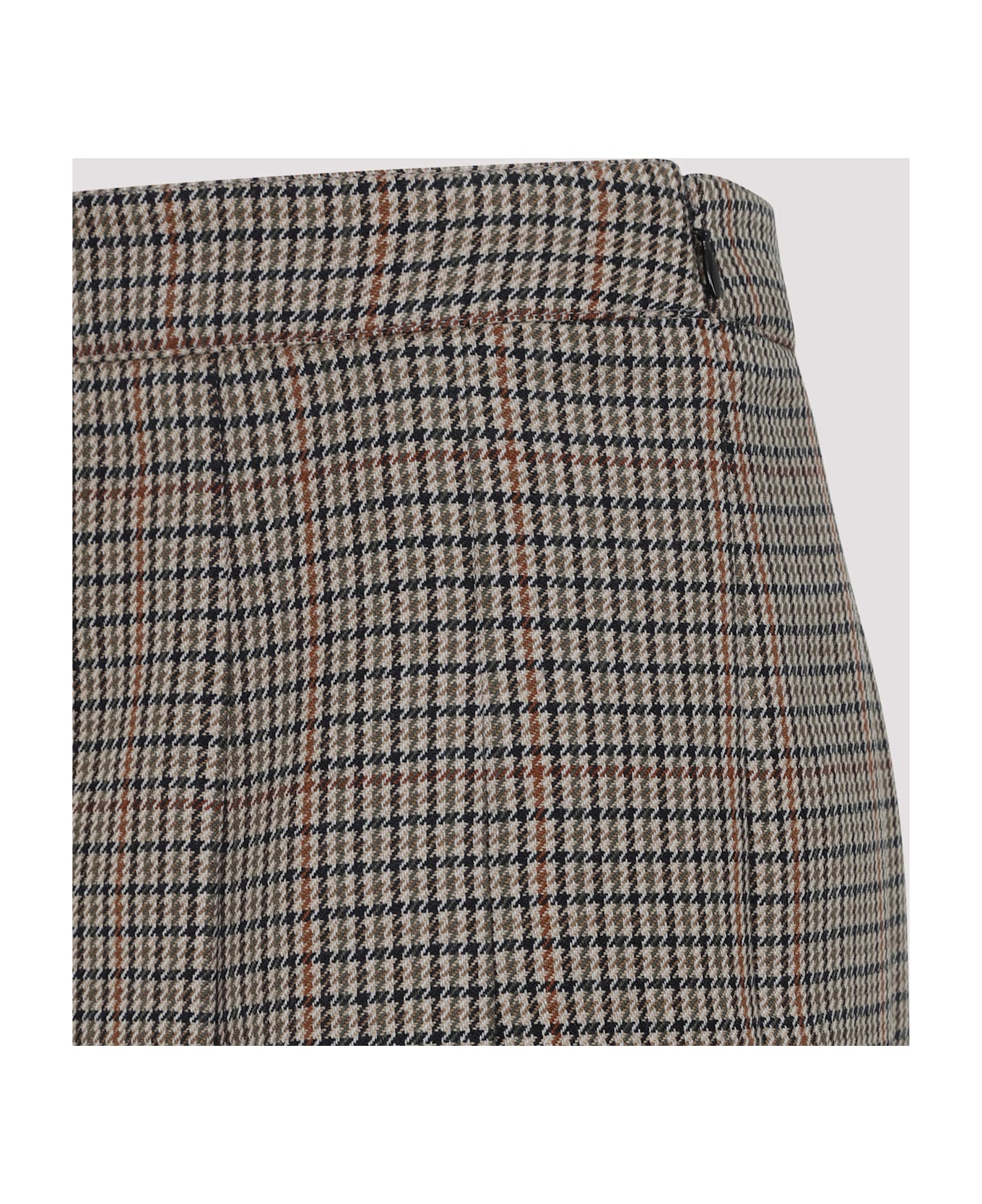 Celine Plisse Mini Skirt - Jc Ivoire Camel Noir