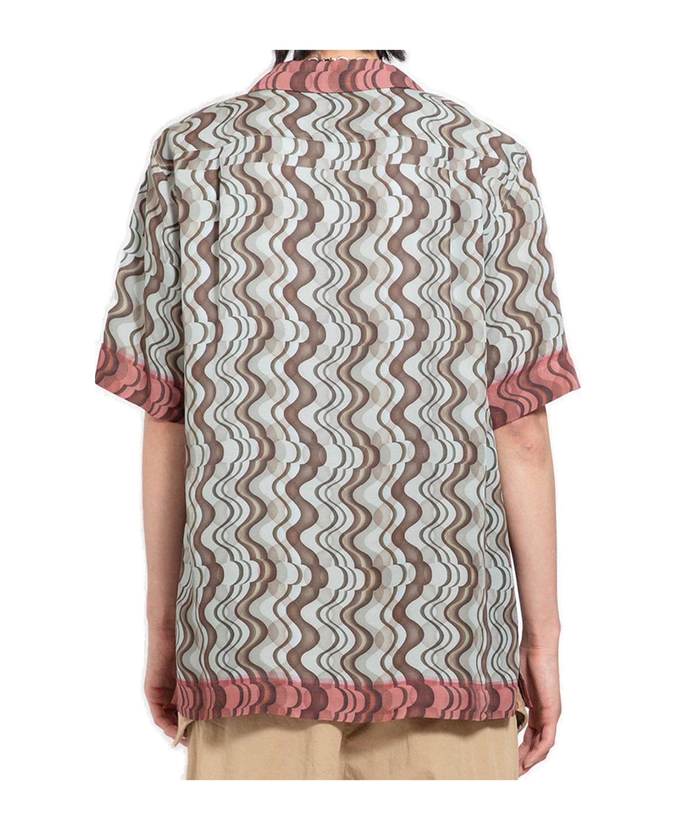 Dries Van Noten Pattern-printed Short-sleeved Shirt - Brown