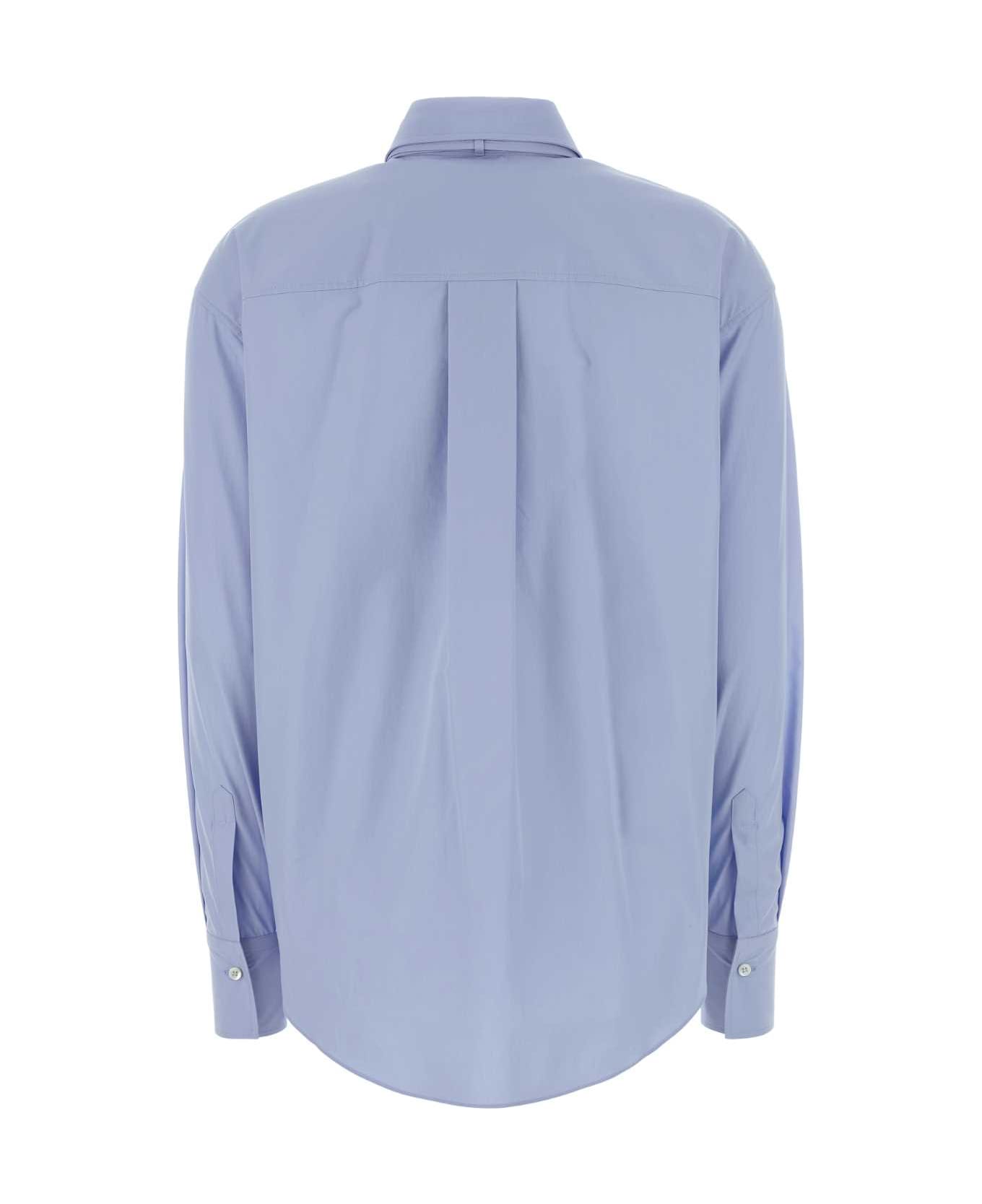 Brunello Cucinelli Powder Blue Poplin Shirt - C172