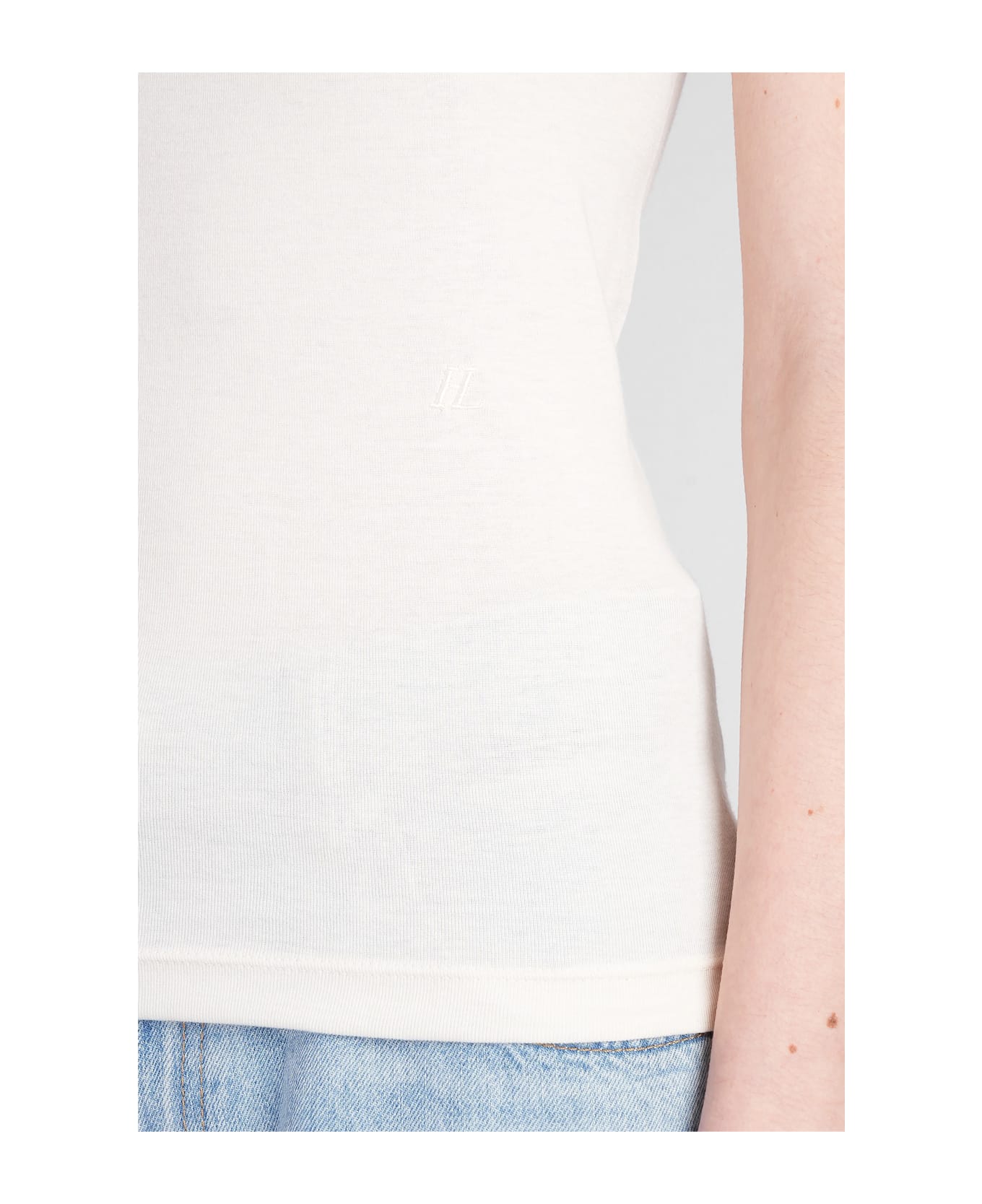 Helmut Lang Tank Top In Beige Cotton - beige
