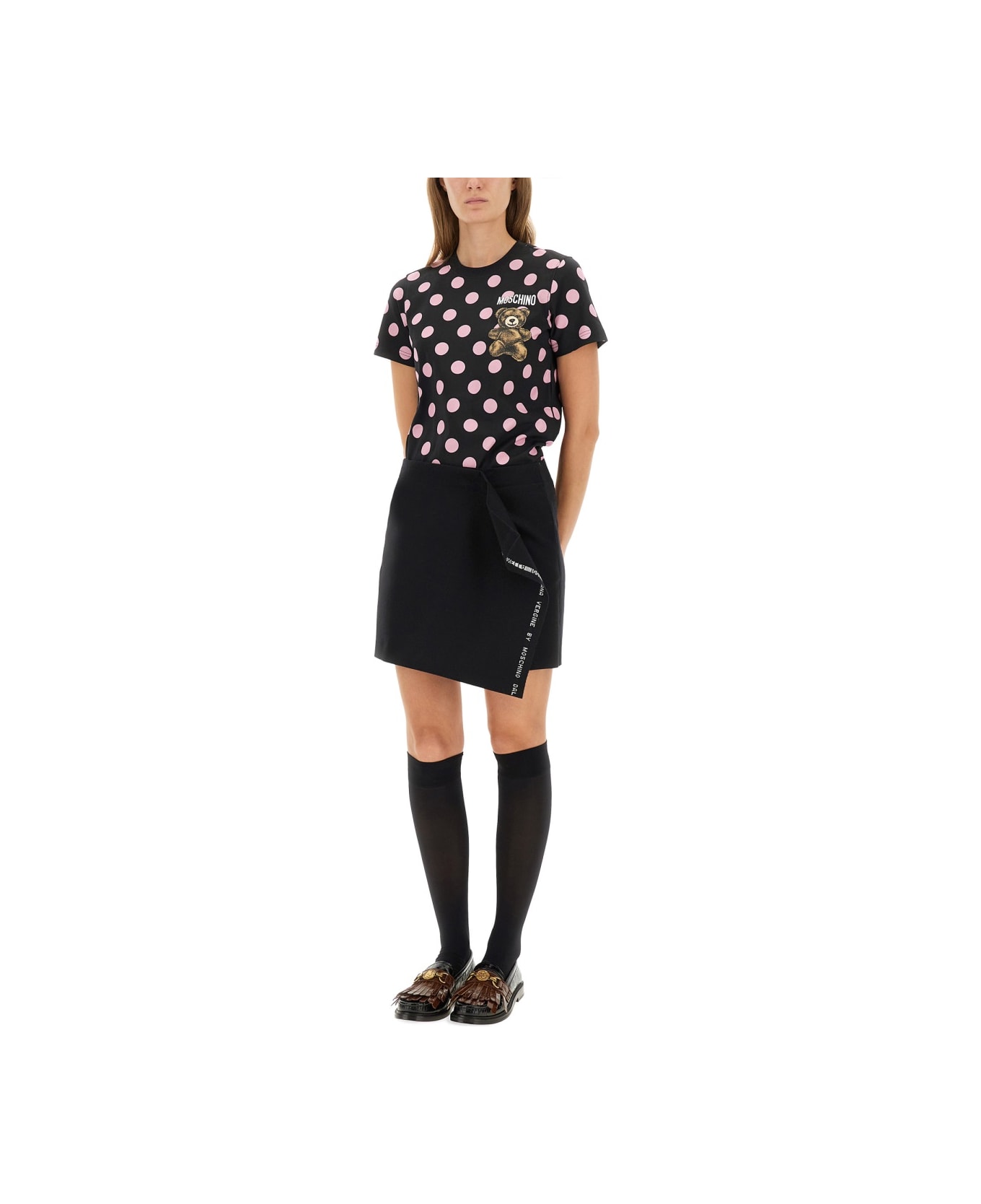 Moschino "teddy Polka Dots" T-shirt - BLACK