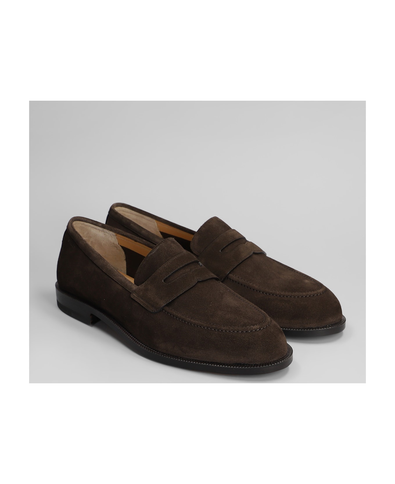 Bally Charney U Loafers In Brown Suede - brown