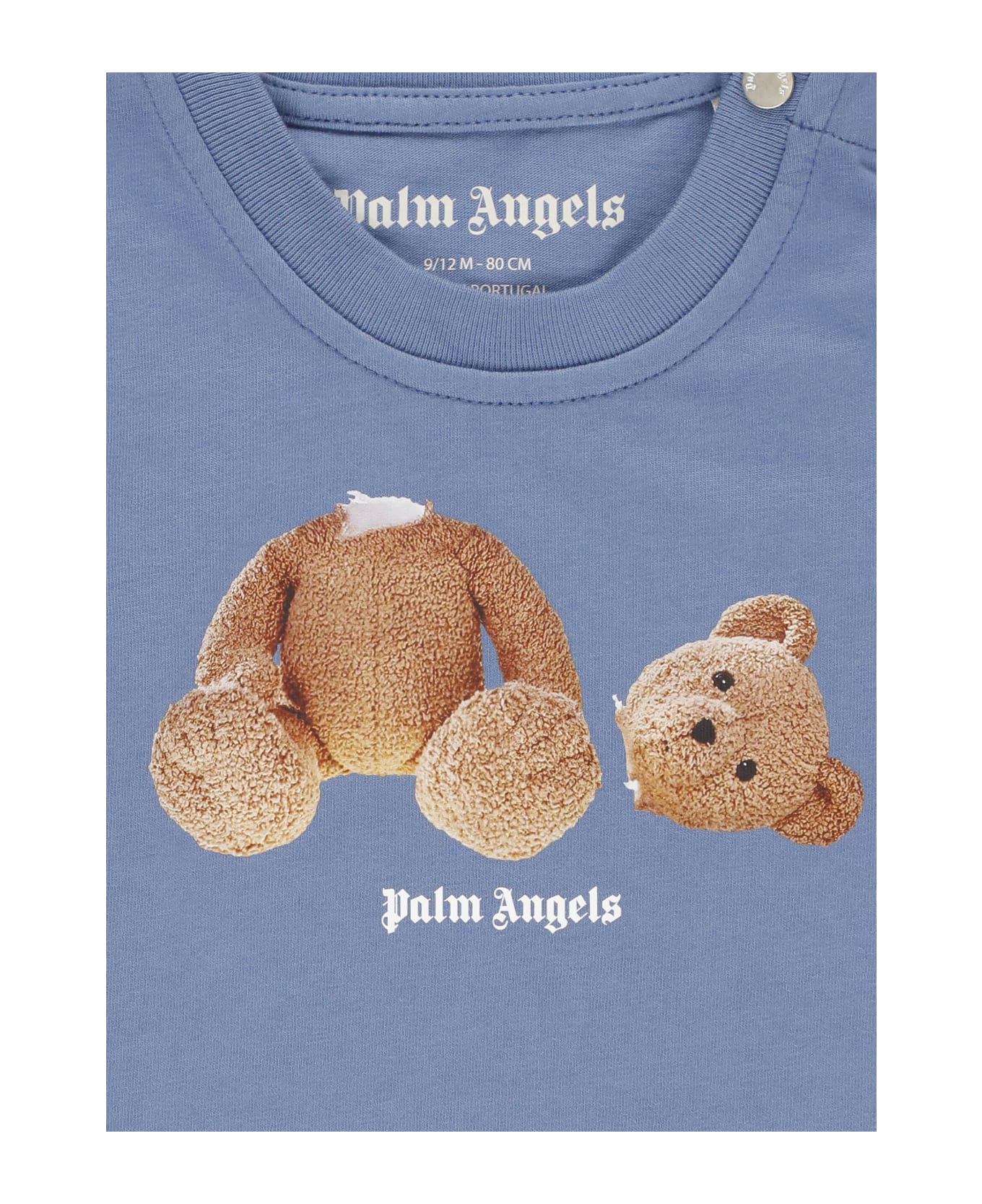 Palm Angels T-shirt With Print - Blue