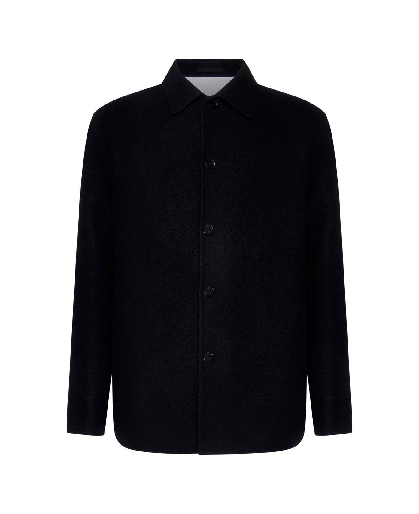 Jil Sander Long-sleeved Buttoned Overshirt