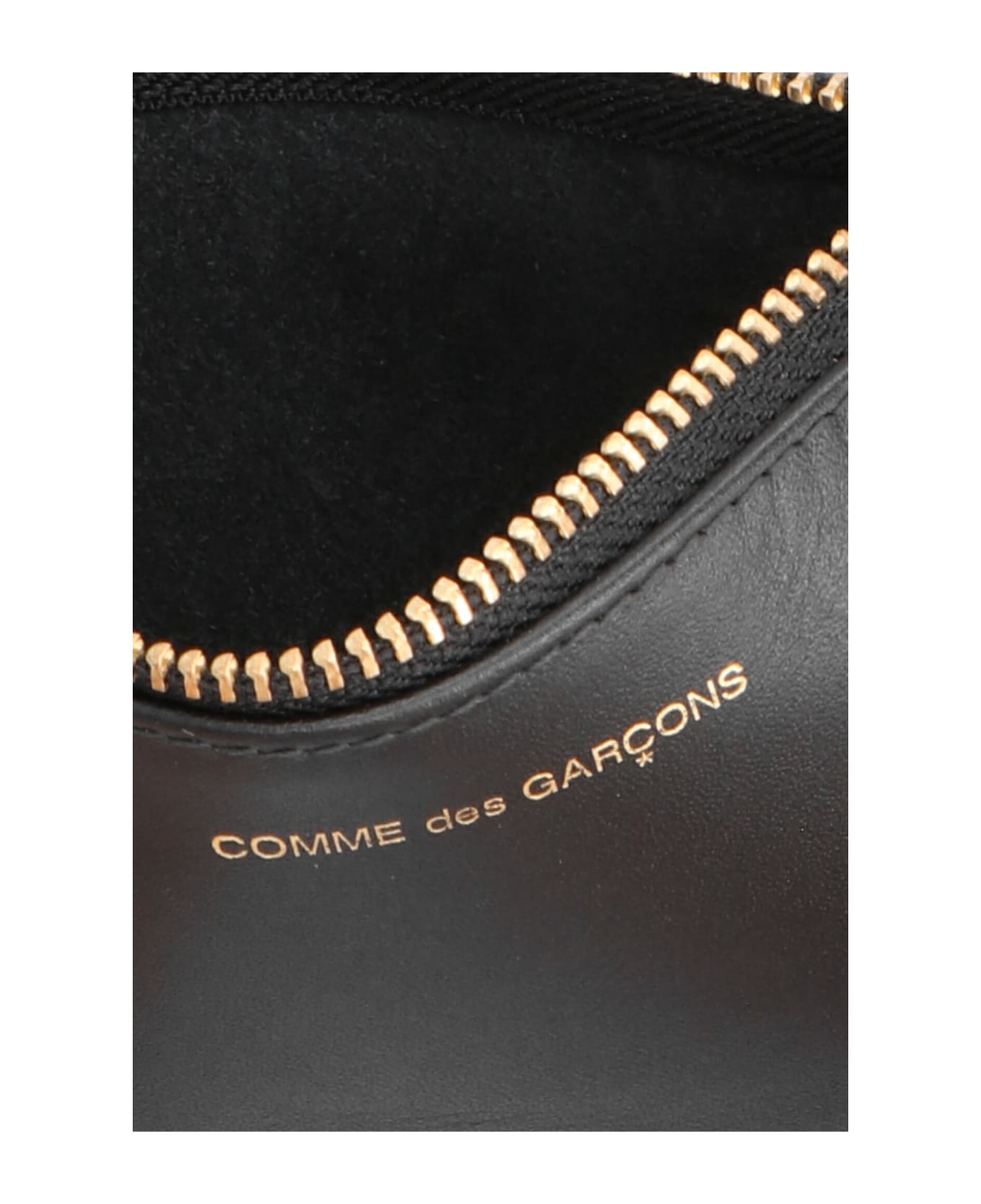 Comme des Garçons Wallet Logo Print Wallet - Black  