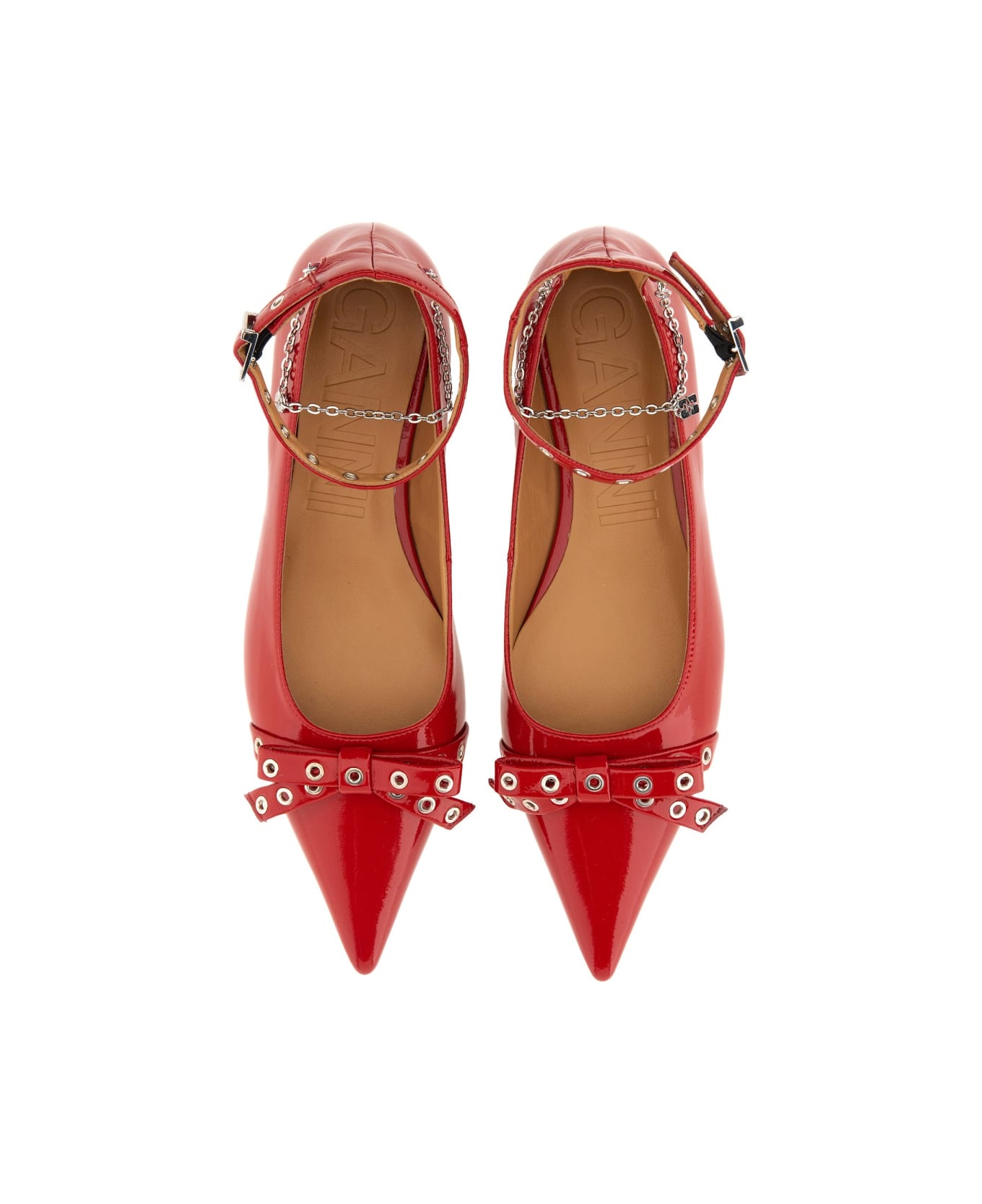 Ganni Jewel Ballerina - RED
