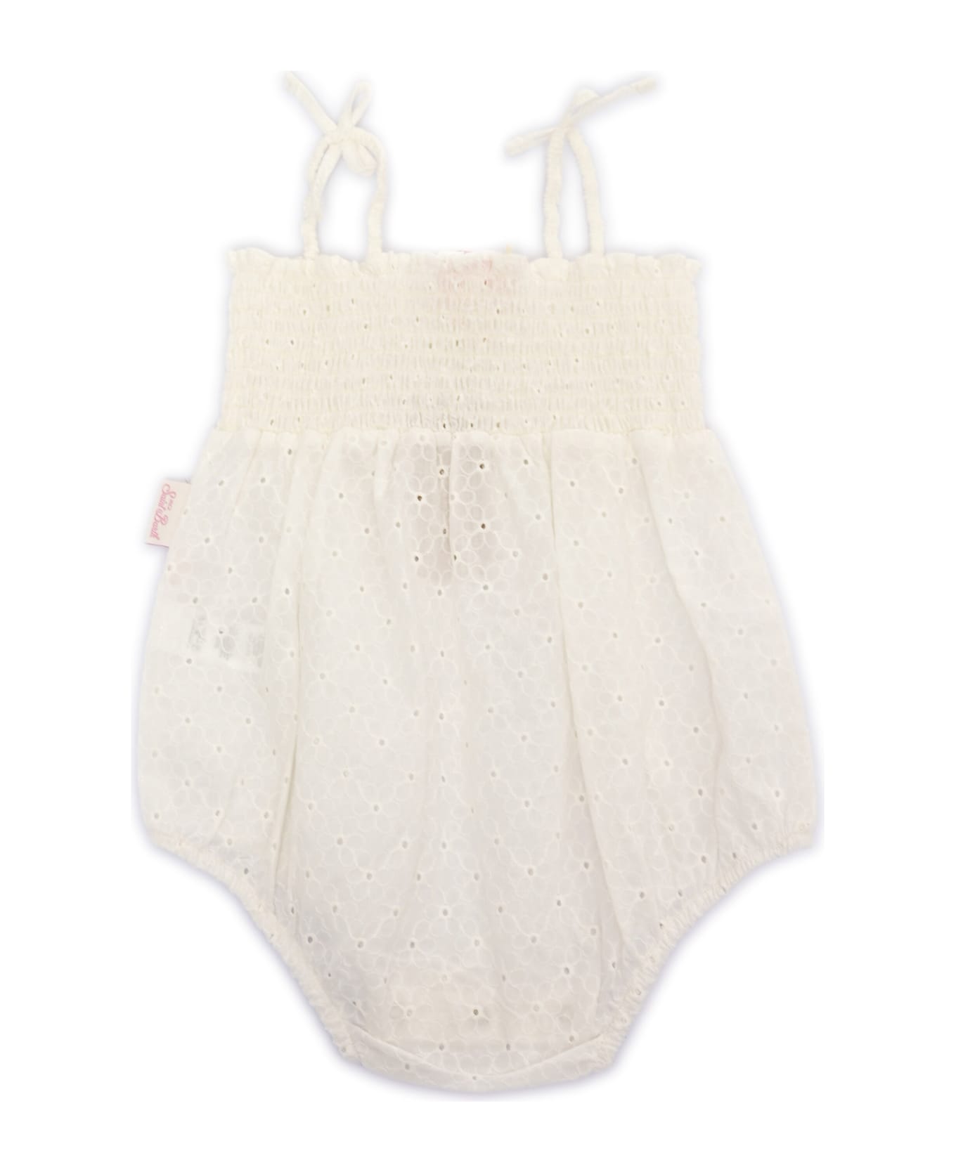 MC2 Saint Barth Dudu-cotton Daisies Embroidery 01 - WHITE