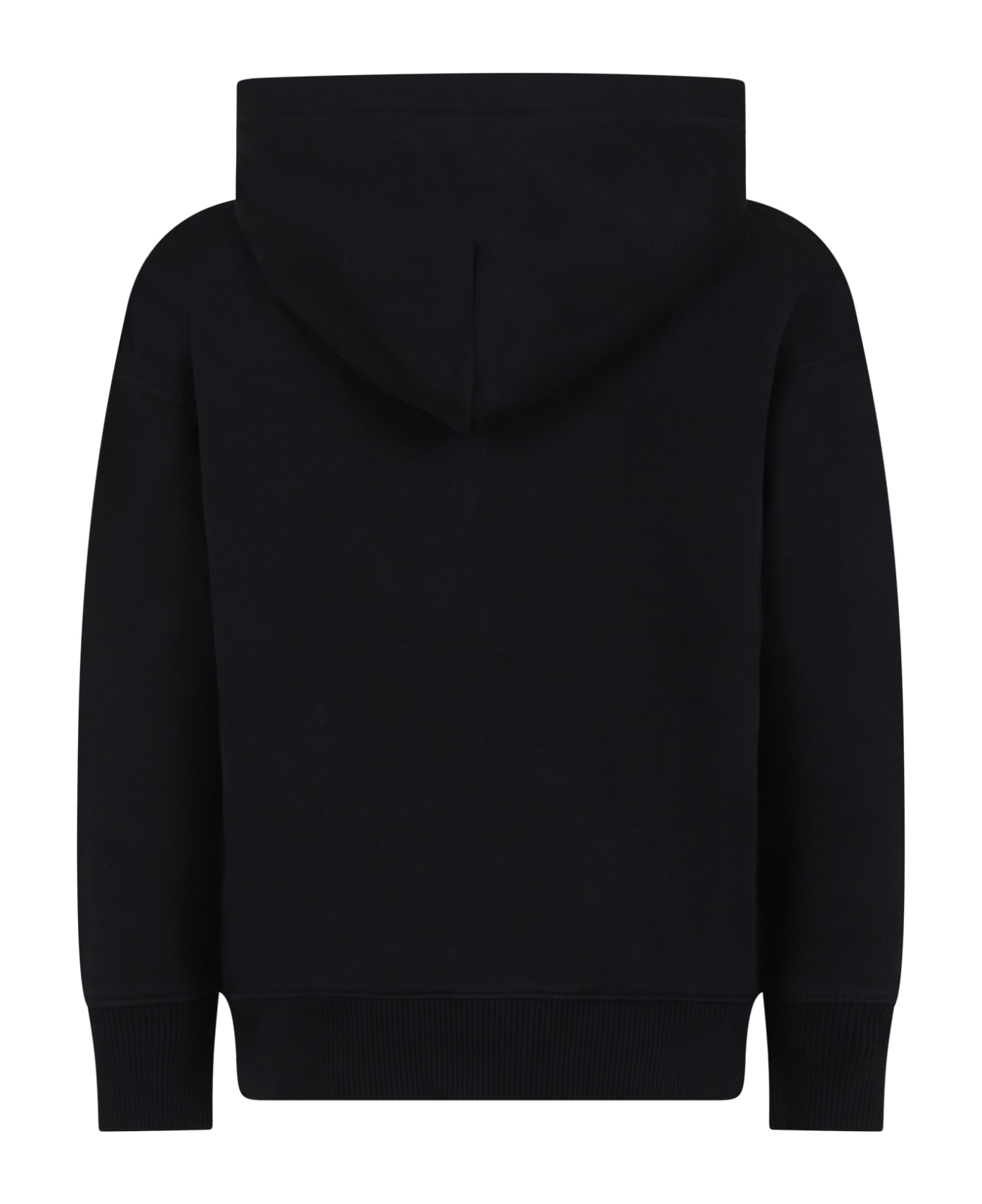 Off-White Black Hooded Sweatshirt For Boy With Logo - Black ニットウェア＆スウェットシャツ