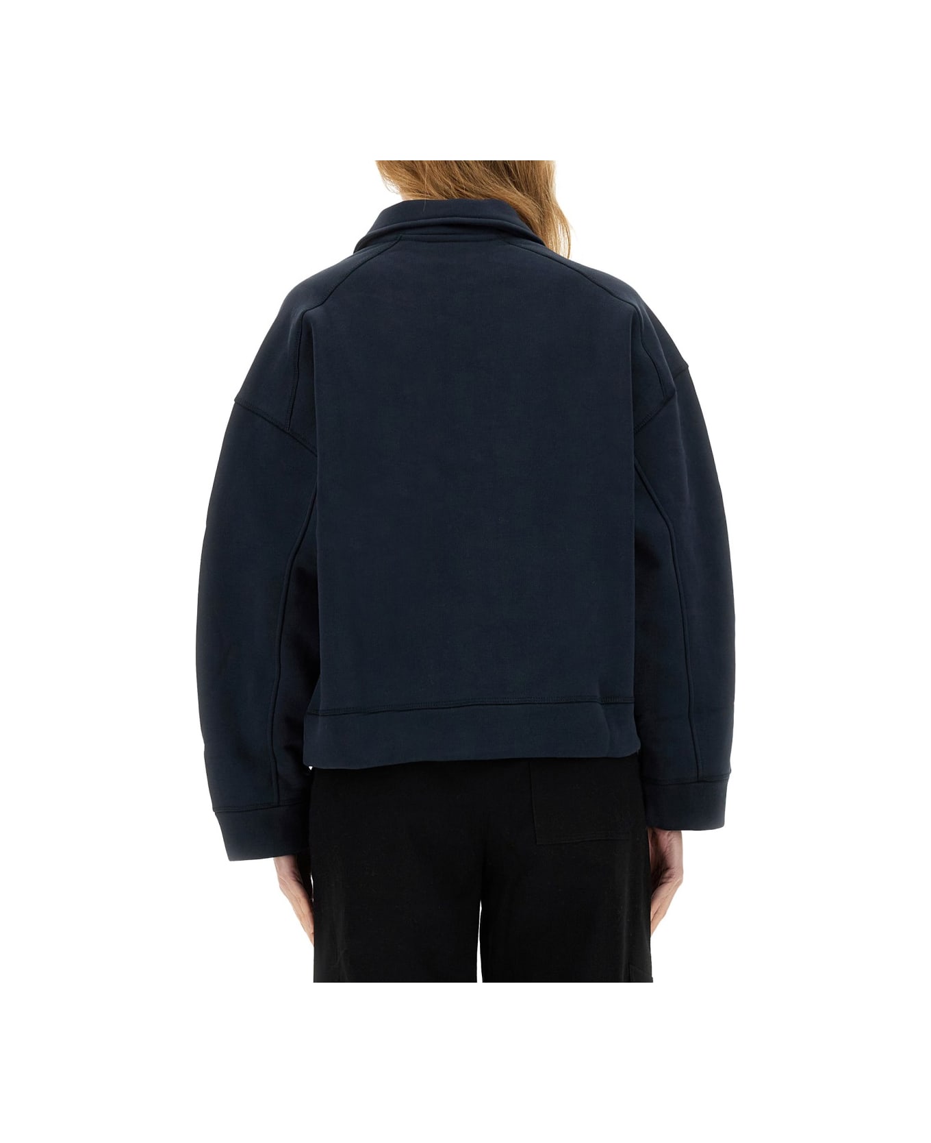 Ganni Cotton Polo - BLUE