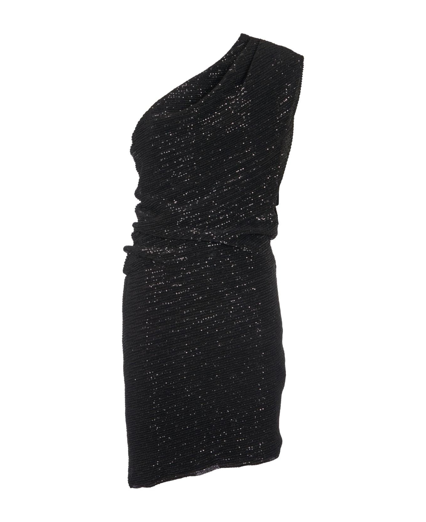 IRO Haidi Sequinned One-shoulder Dress - Black