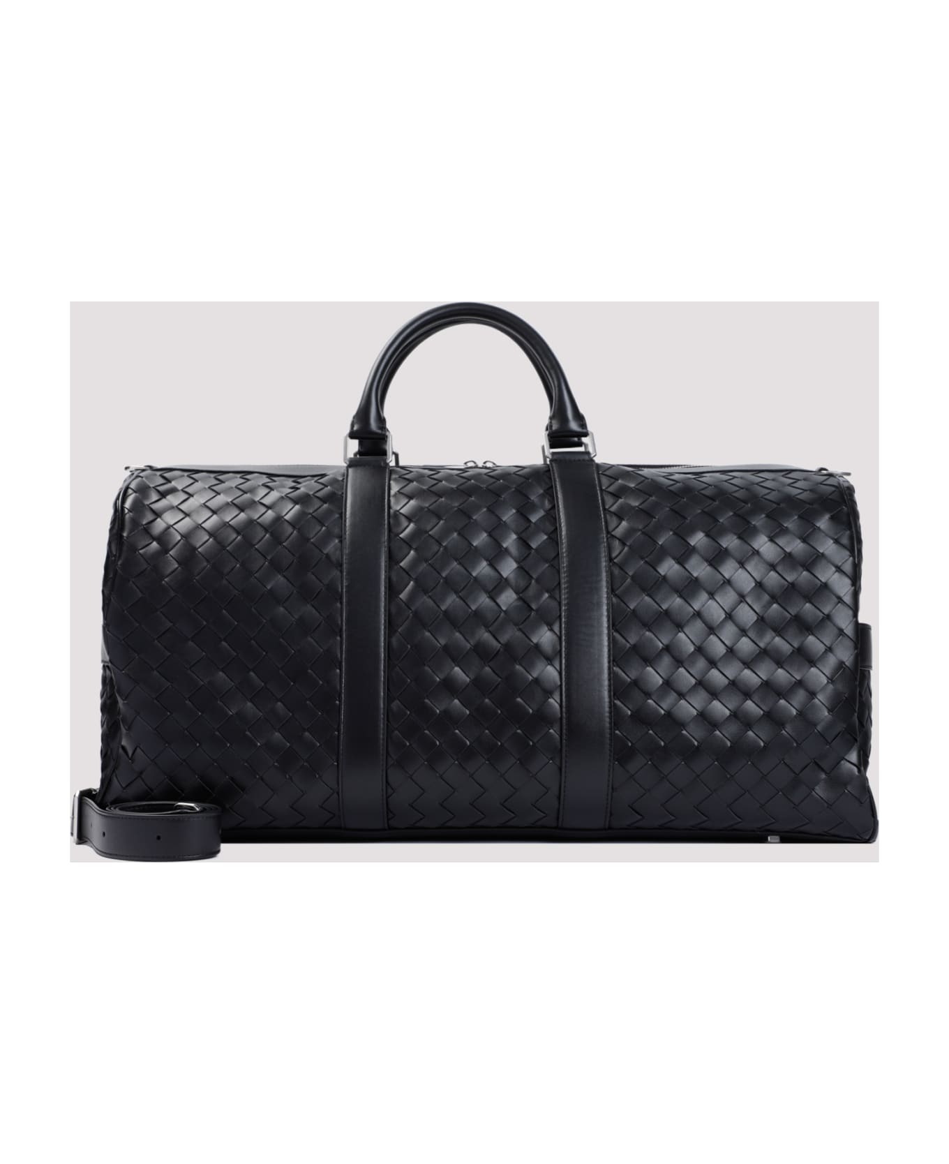 Bottega Veneta Medium Duffle Bag - Black Silver