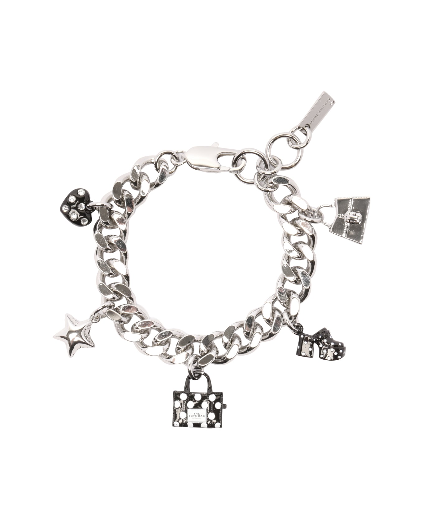Marc Jacobs Polka Dot Charm Bracelet - Silver