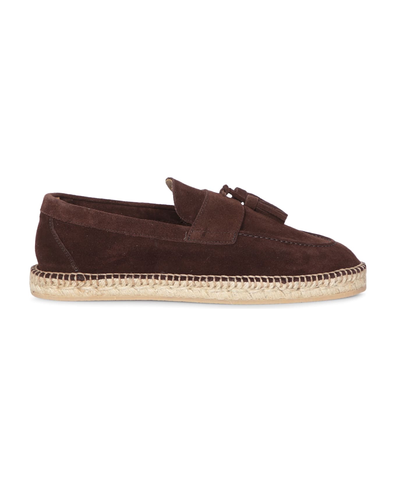 Lardini Suede Brown Espadrilles - Brown