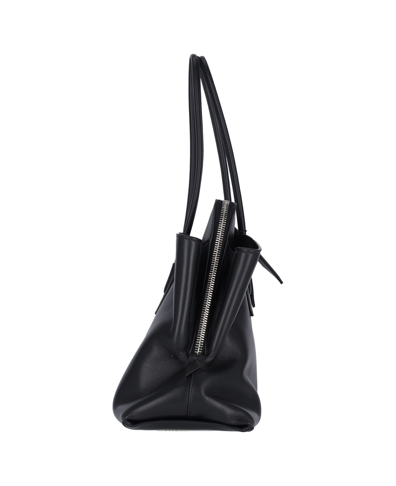 The Attico Medium Handbag 'la Passeggiata' - Black