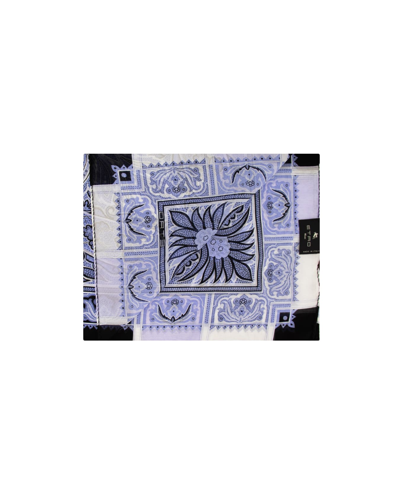 Etro Silk Paisley - PRINT ON WHITE BASE スカーフ＆ストール