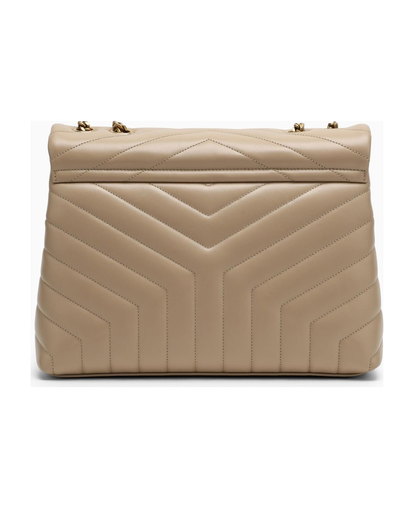 Saint Laurent Beige\/gold Medium Loulou Bag - Beige