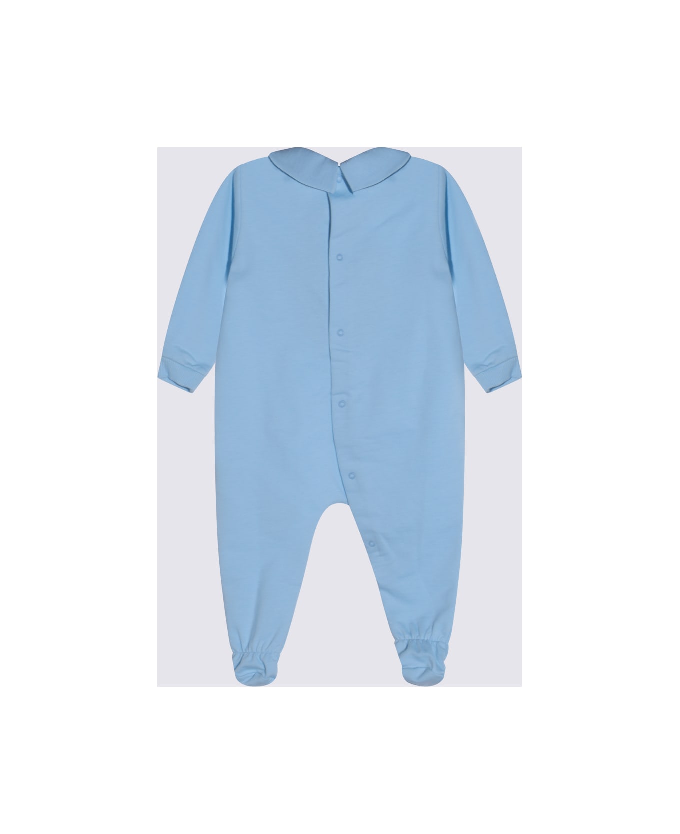 Moschino Blue Cotton Jumpsuit - BABY SKY BLUE