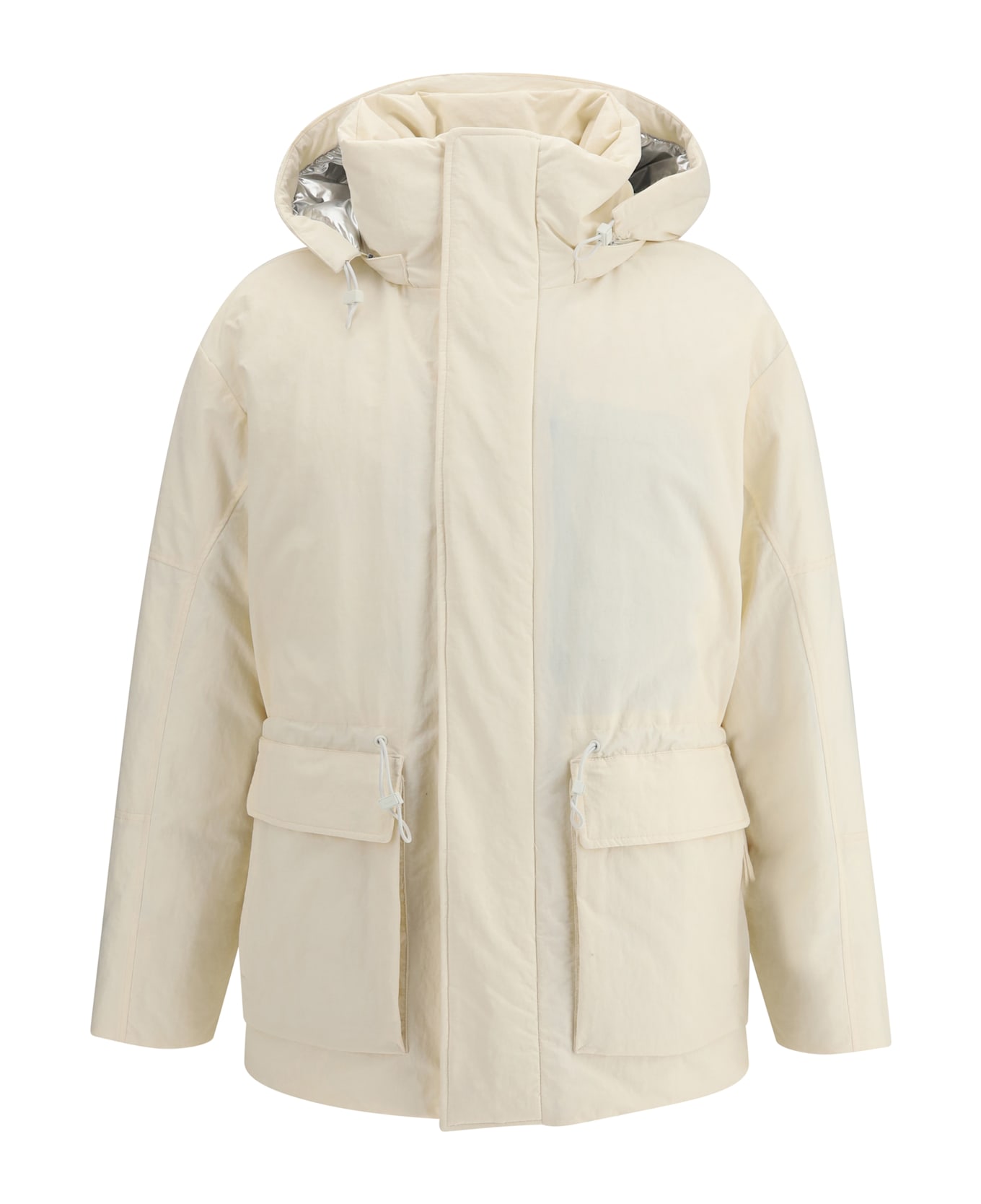 Herno Laminar Parka In Crinkle Metallic