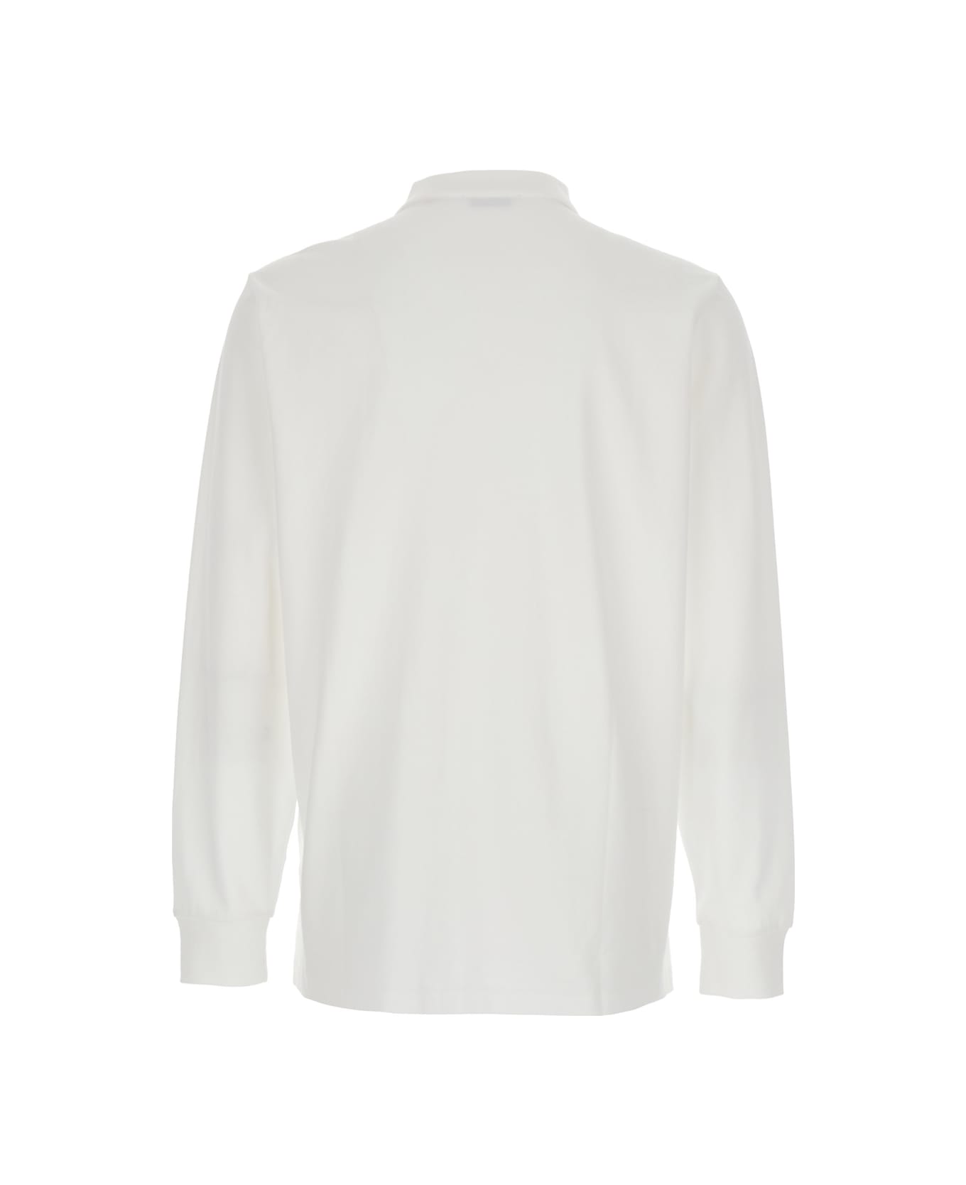 Ralph Lauren 
custom Slim Fit
 White Polo With Classic Collar And Pony Embroidered On The Front In Cotton Man - white