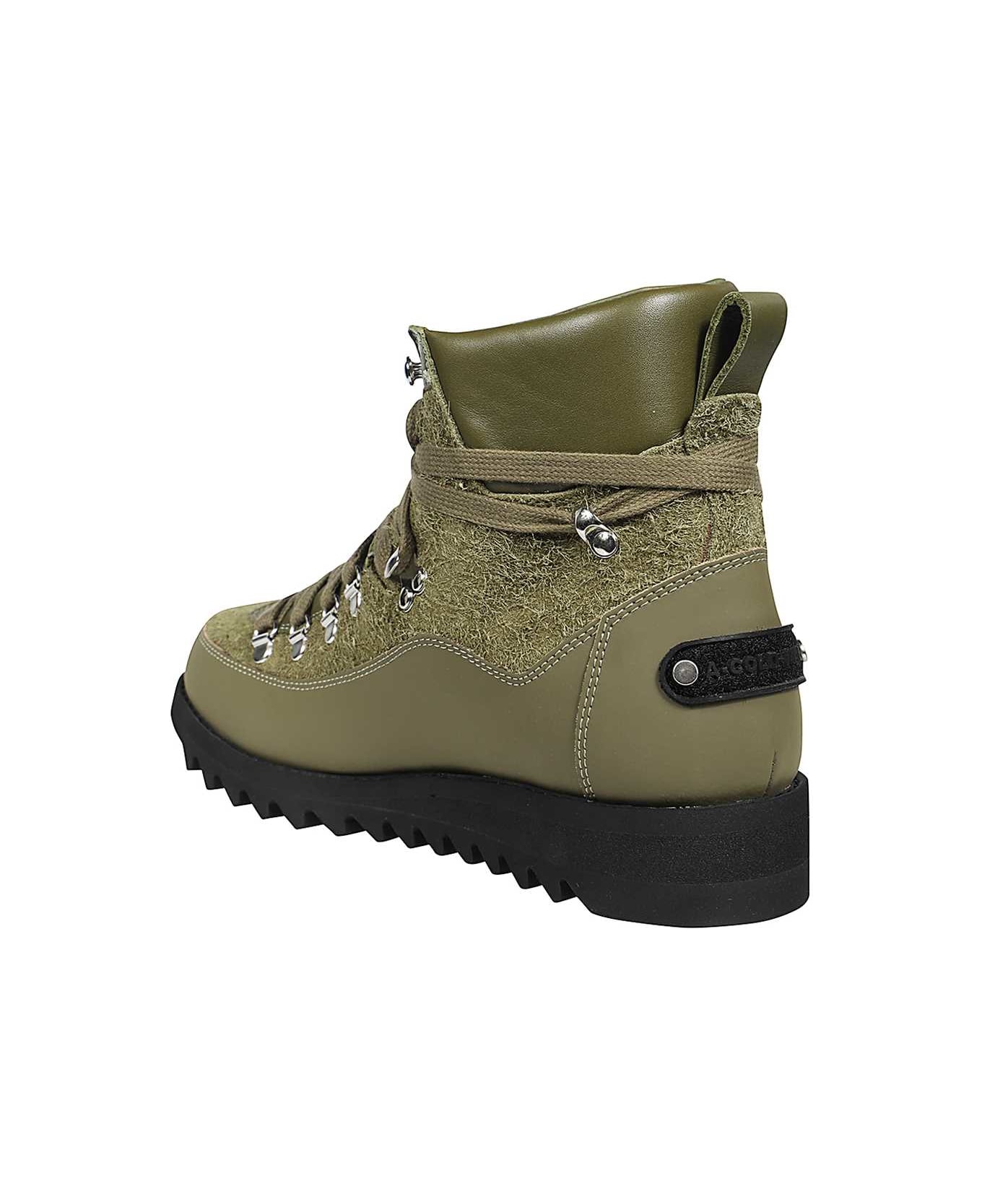A-COLD-WALL Lace-up Ankle Boots - green