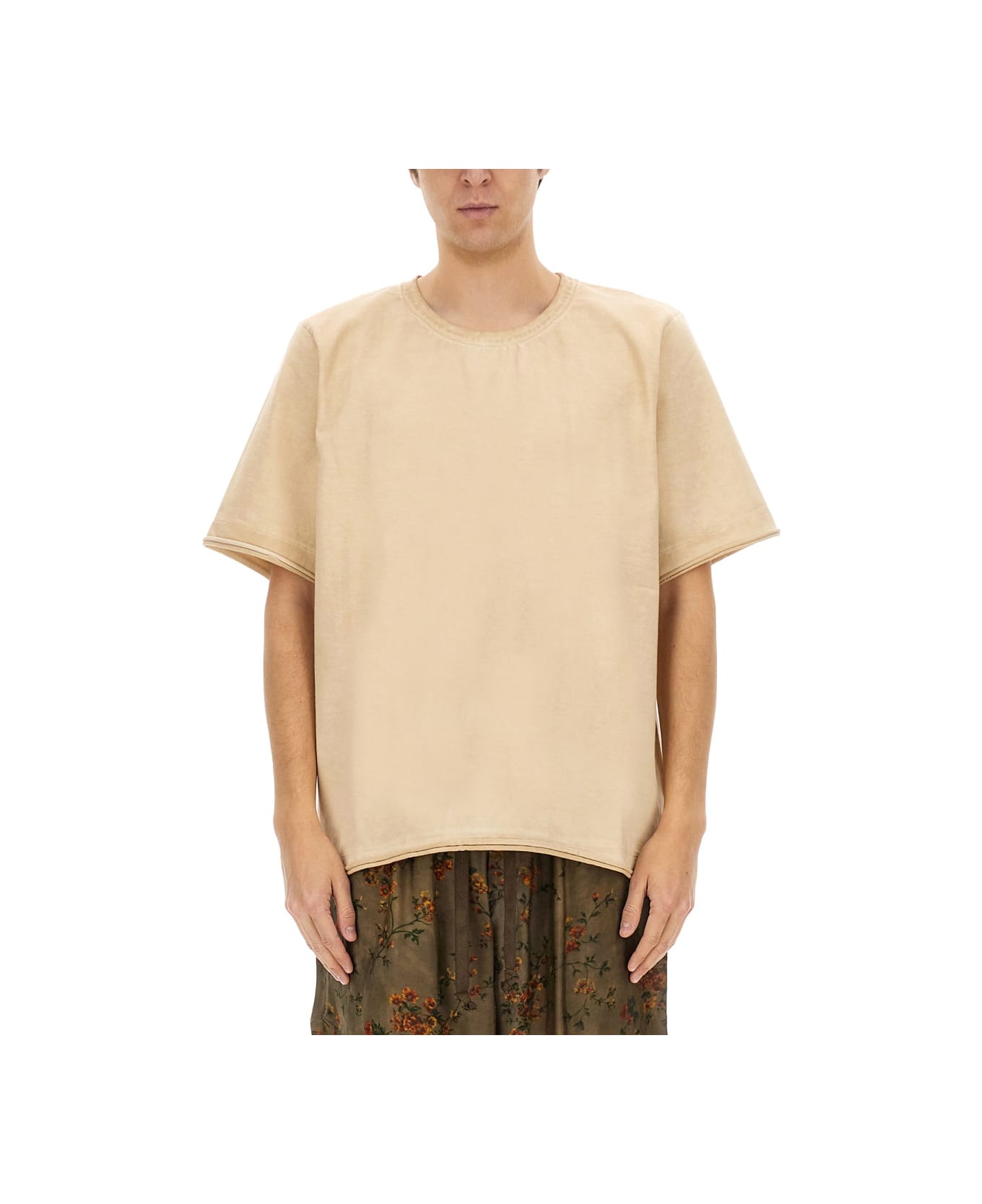 Uma Wang Cotton T-shirt - BEIGE