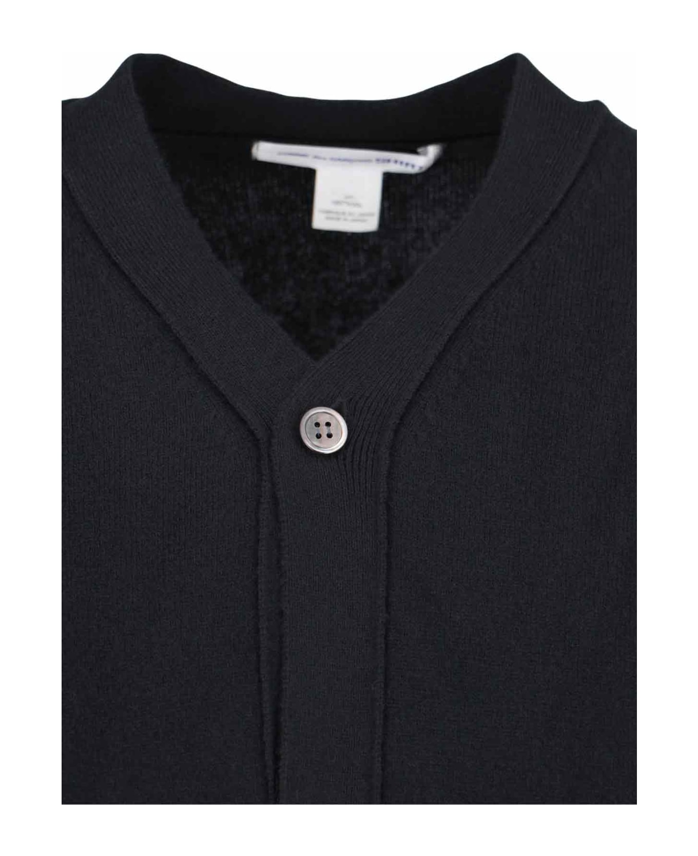 Comme des Garçons V-neck Cardigan - Black  