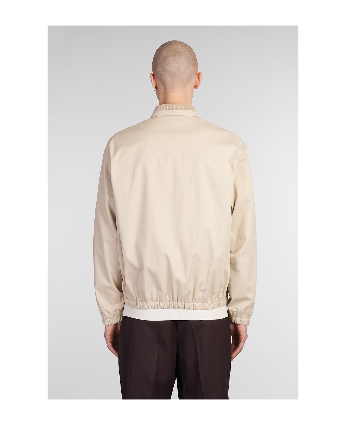 Drôle de Monsieur Casual Jacket In Beige Cotton - beige