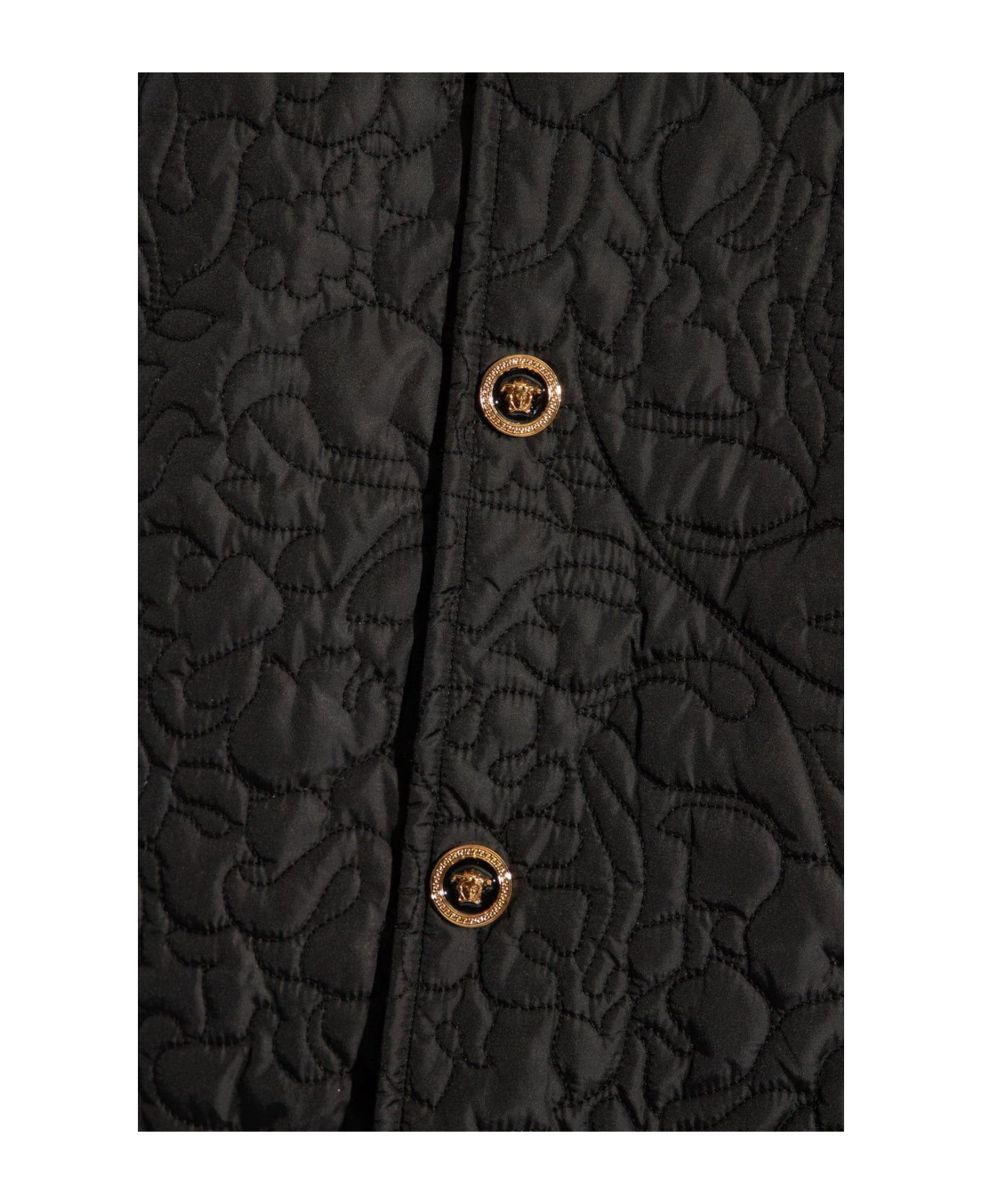 Versace Barocco-quilted Button-up Bomber Jacket | italist, ALWAYS LIKE ...