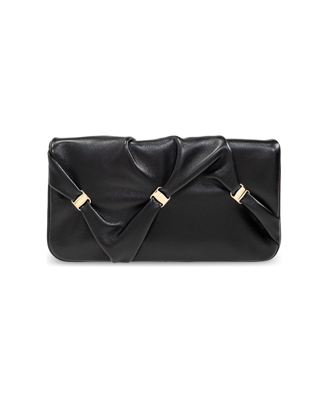 Ferragamo Wallet On A Chain - Black