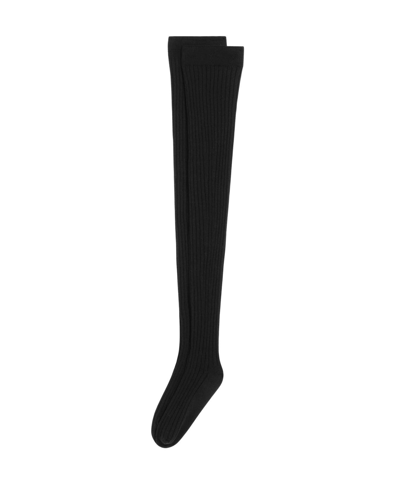 Dolce & Gabbana Wool Hold-ups - NERO