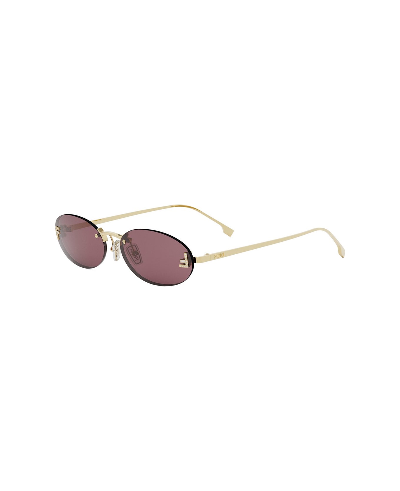 Fendi Eyewear Fe4075us 30y Oro Fendi First Crystal Sunglasses - Oro
