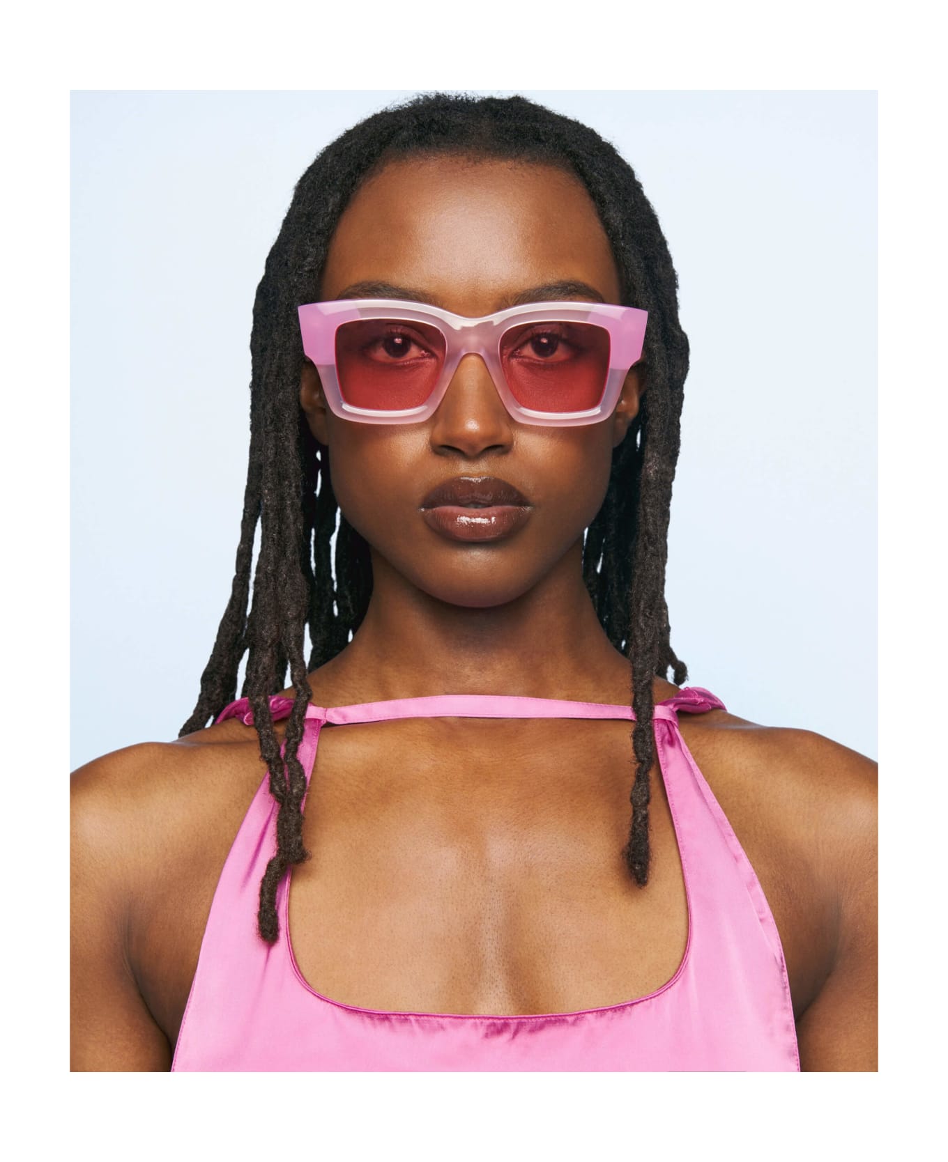Jacquemus Les Lunettes Baci - Multi Pink Sunglasses Sunglasses - pink