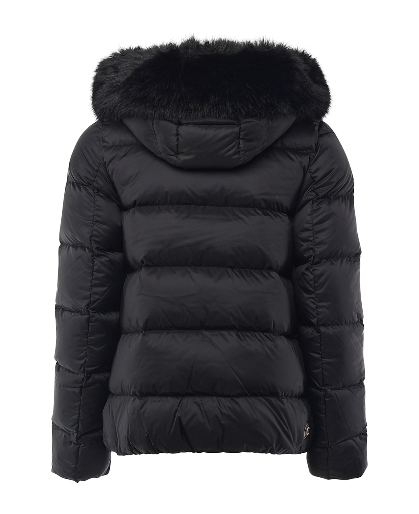 Colmar Down Jacket Detachable Faux Fur Hood - Black