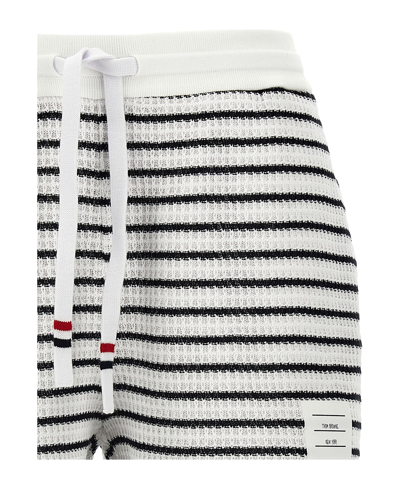 Thom Browne Knitted Striped Cotton Shorts - Multicolor
