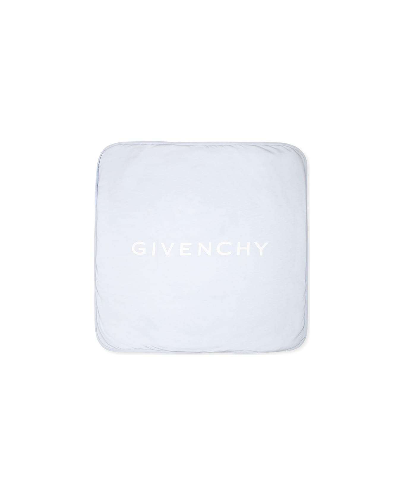 Givenchy Light Blue Blanket For Baby Boy With Logo - Light Blue