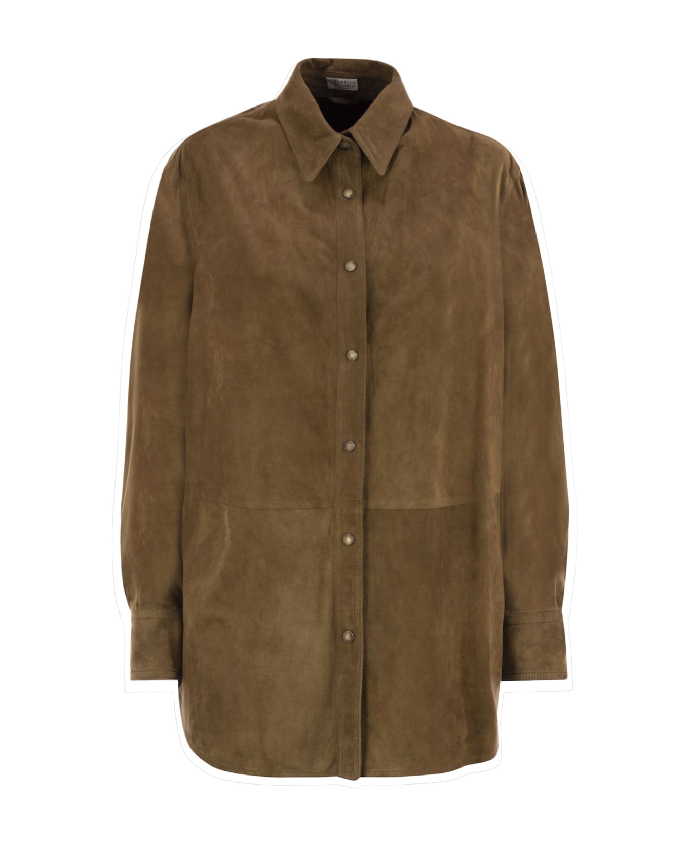 Brunello Cucinelli Suede Shirt/jacket - Sesamo