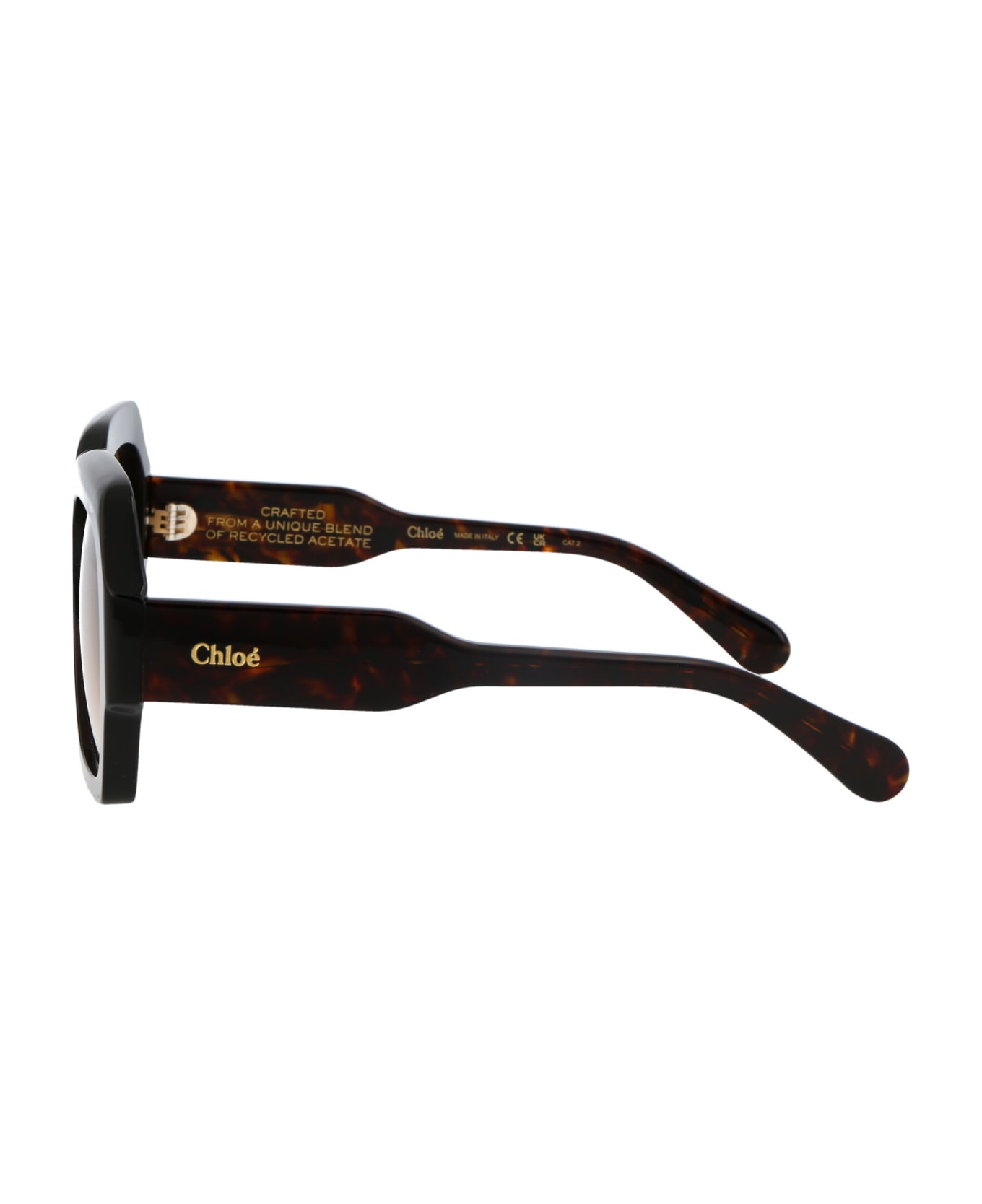 Chloé Eyewear Ch0154s Sunglasses - 002 HAVANA HAVANA BROWN
