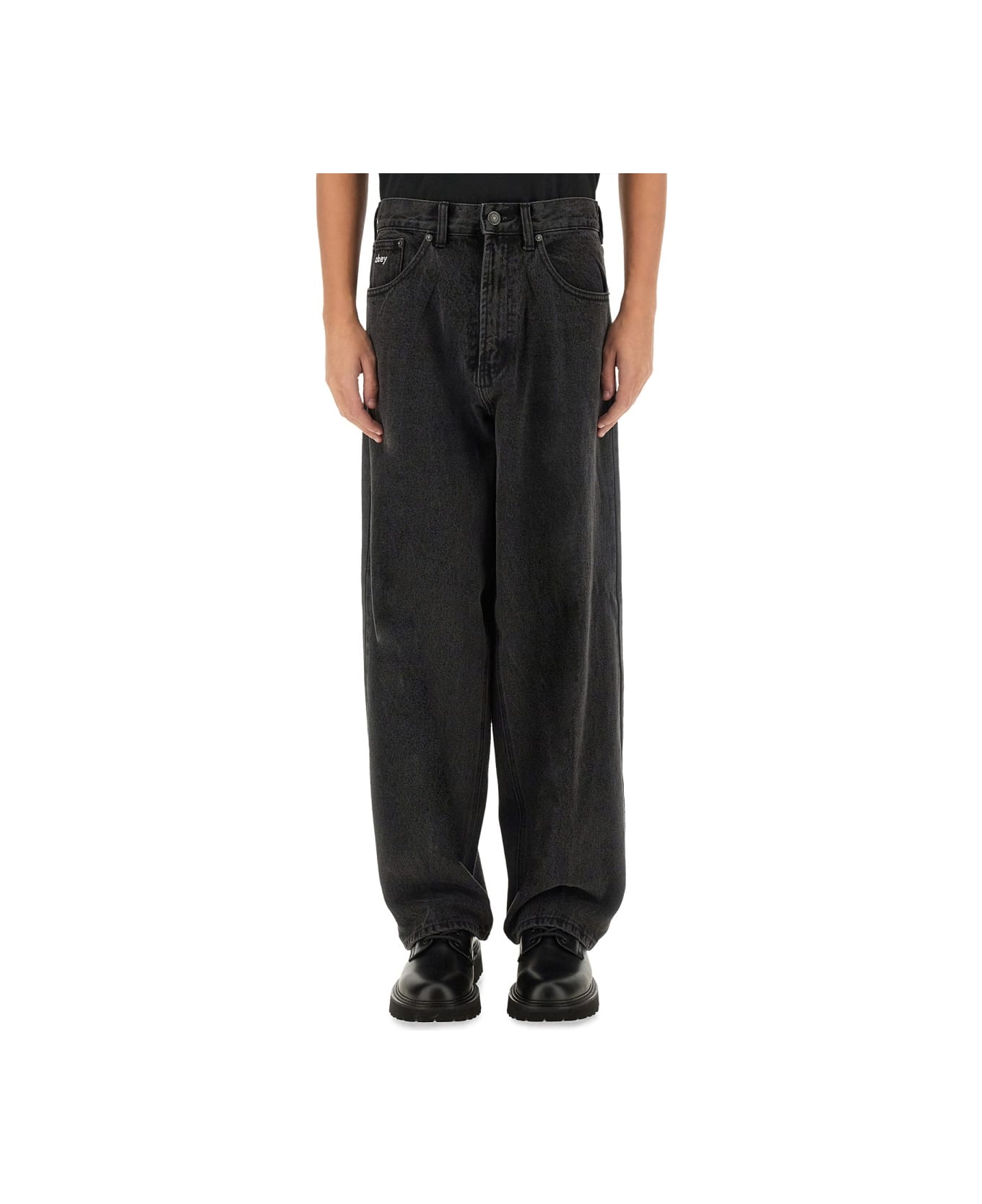 Obey Bigwig Baggy Jeans - BLACK