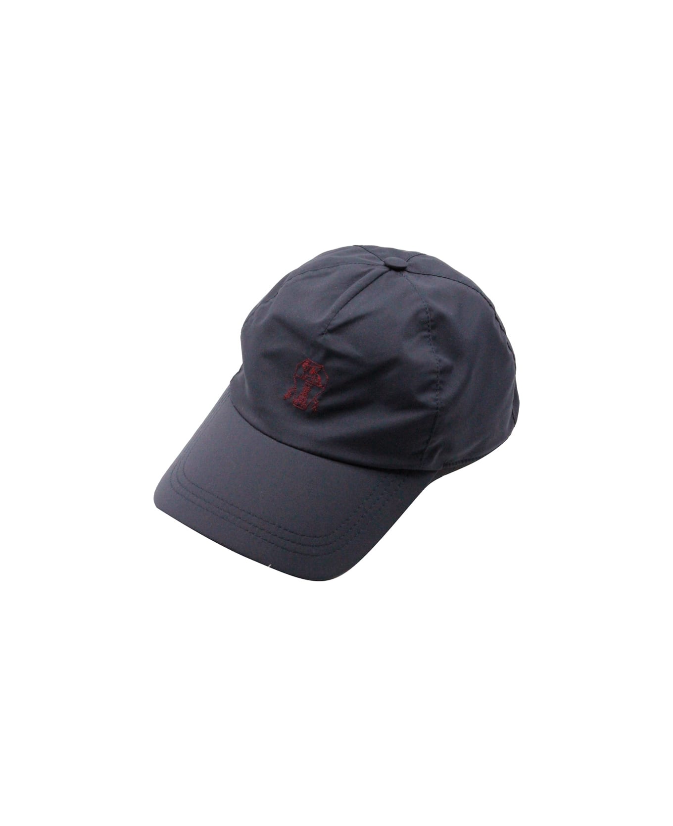 Brunello Cucinelli Basebal Hat In Technical Fabric - Blu