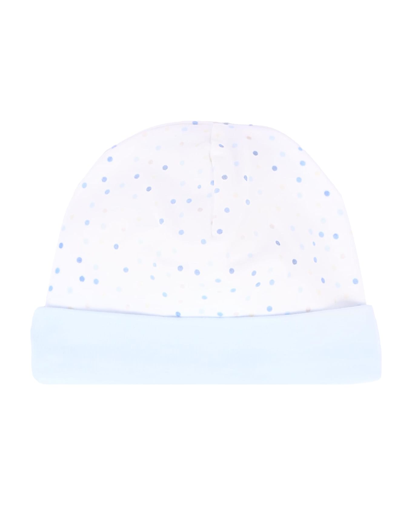 Monnalisa White Babygrow Set For Baby Boy With Rainbow - White