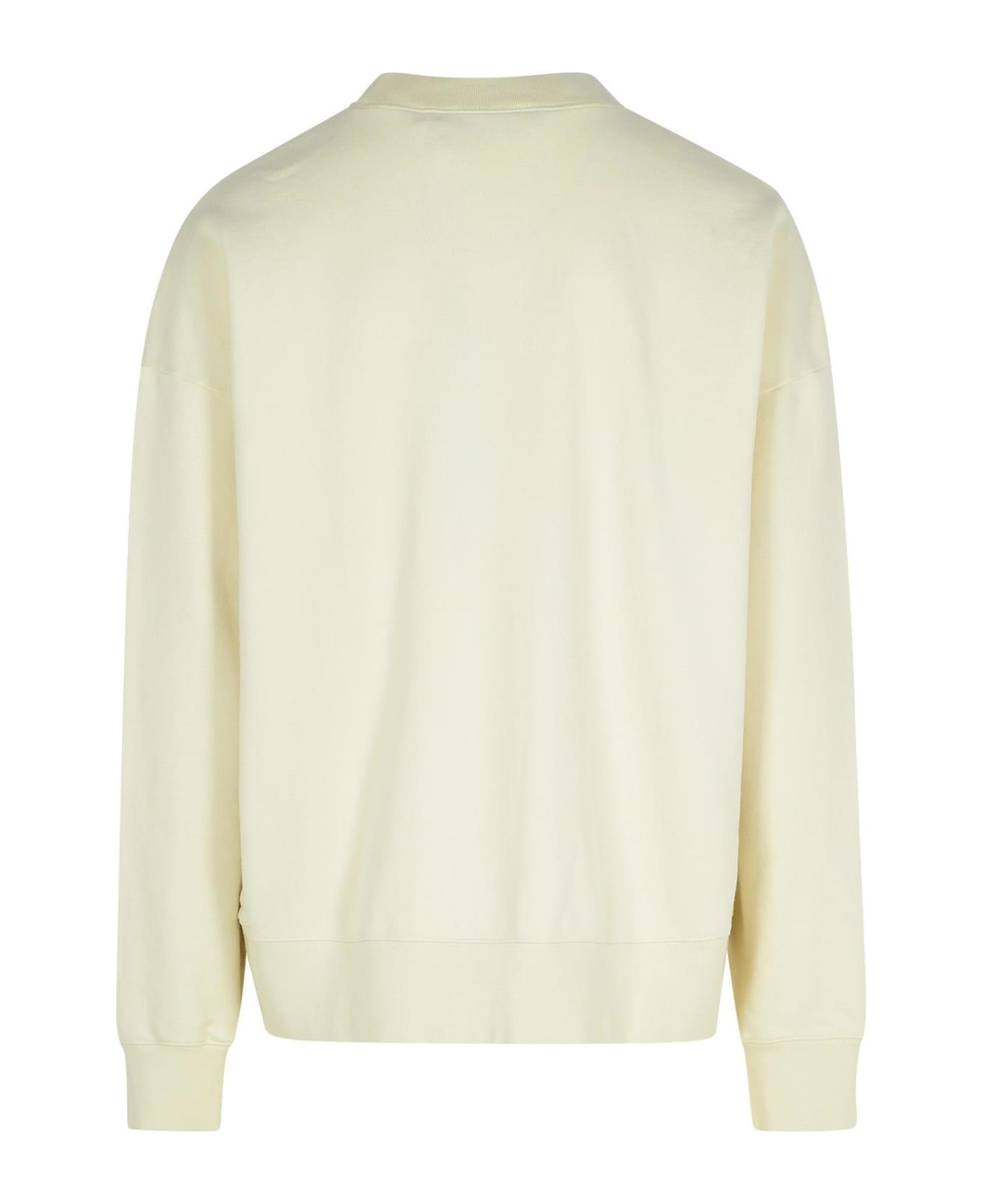 Palm Angels Cotton Sweatshirt - Cream