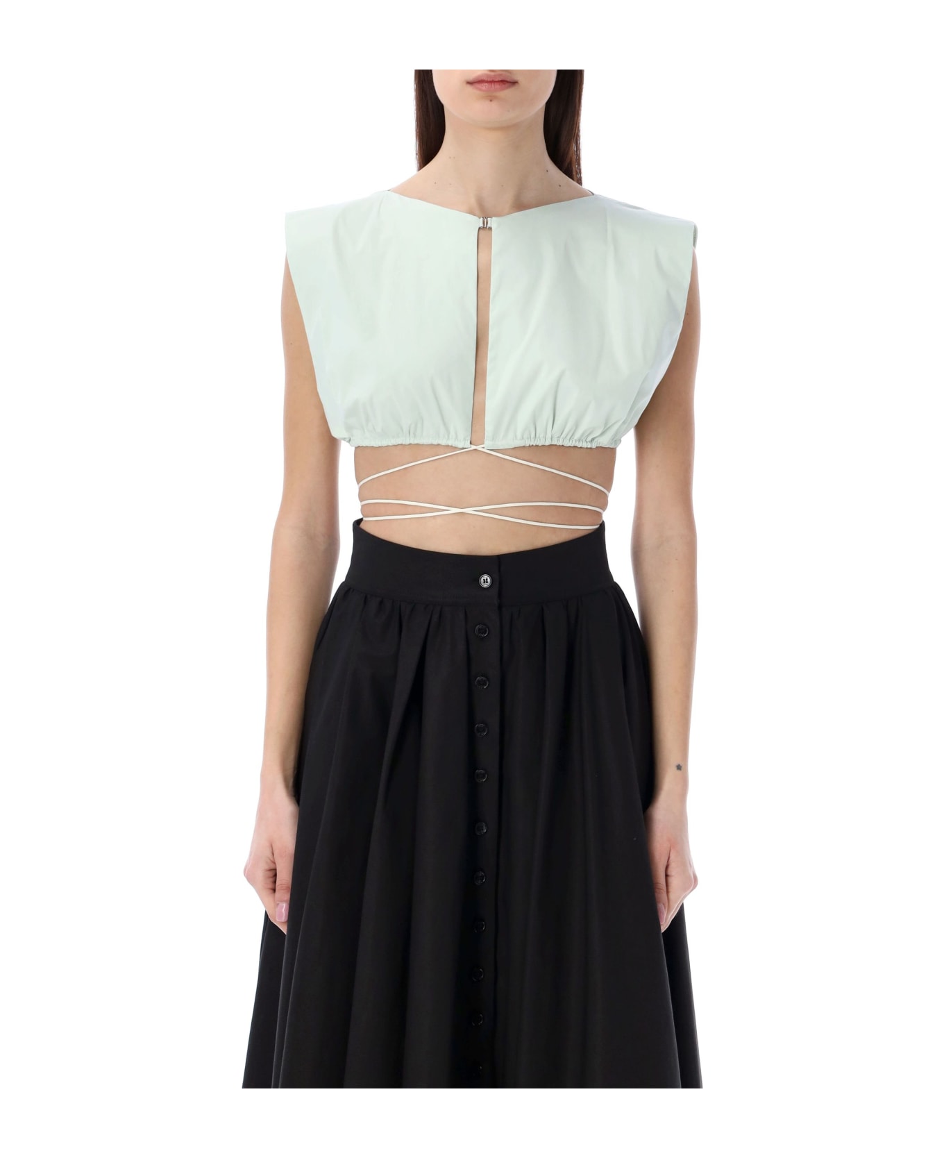 Philosophy di Lorenzo Serafini Cropped Top - LIGHT GREEN