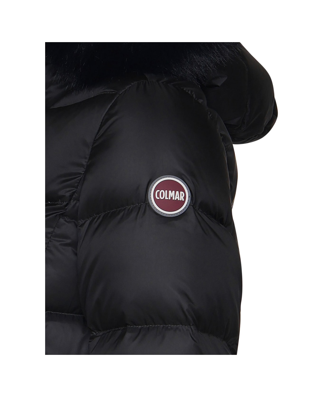 Colmar Long Jacket In Nylon - Black