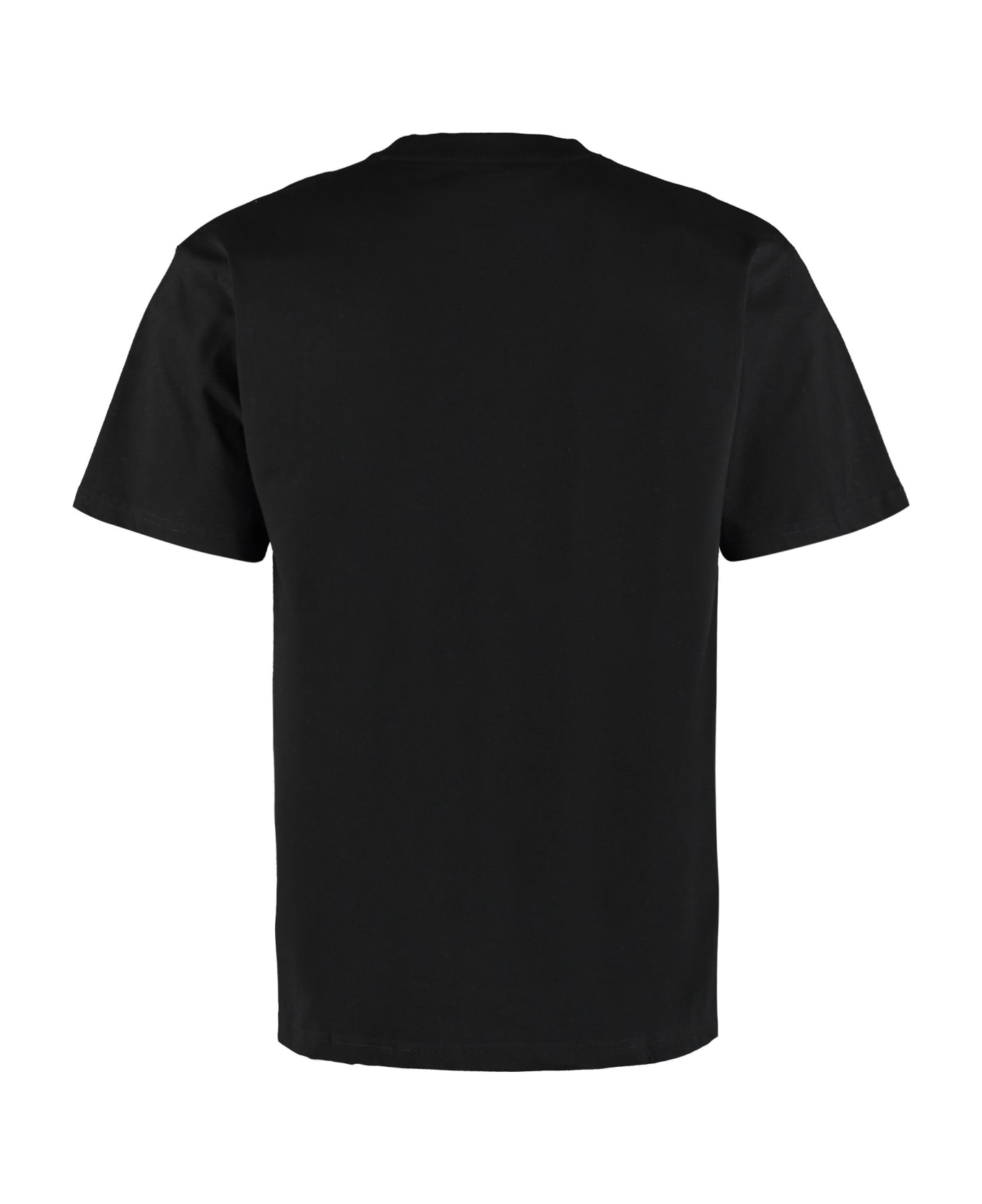 Market Printed Cotton T-shirt - black シャツ