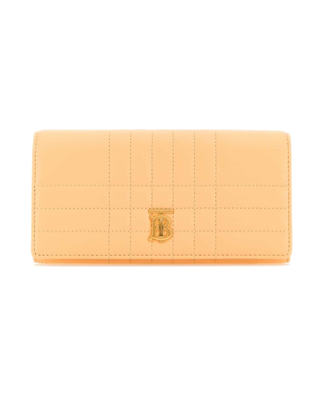 Burberry Peach Leather Lola Wallet - GOLDENSAND