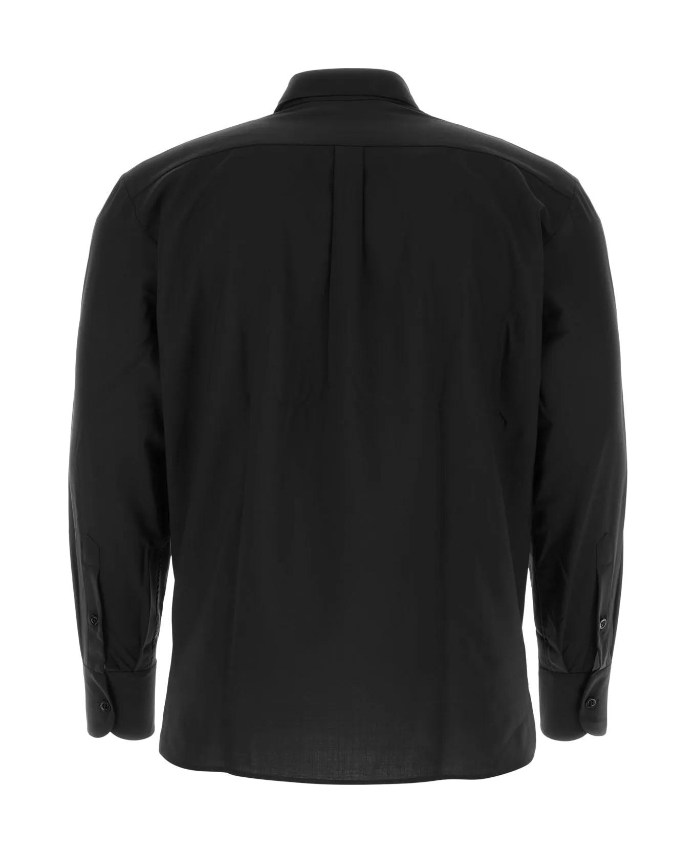 PT Torino Black Wool Shirt - NERA