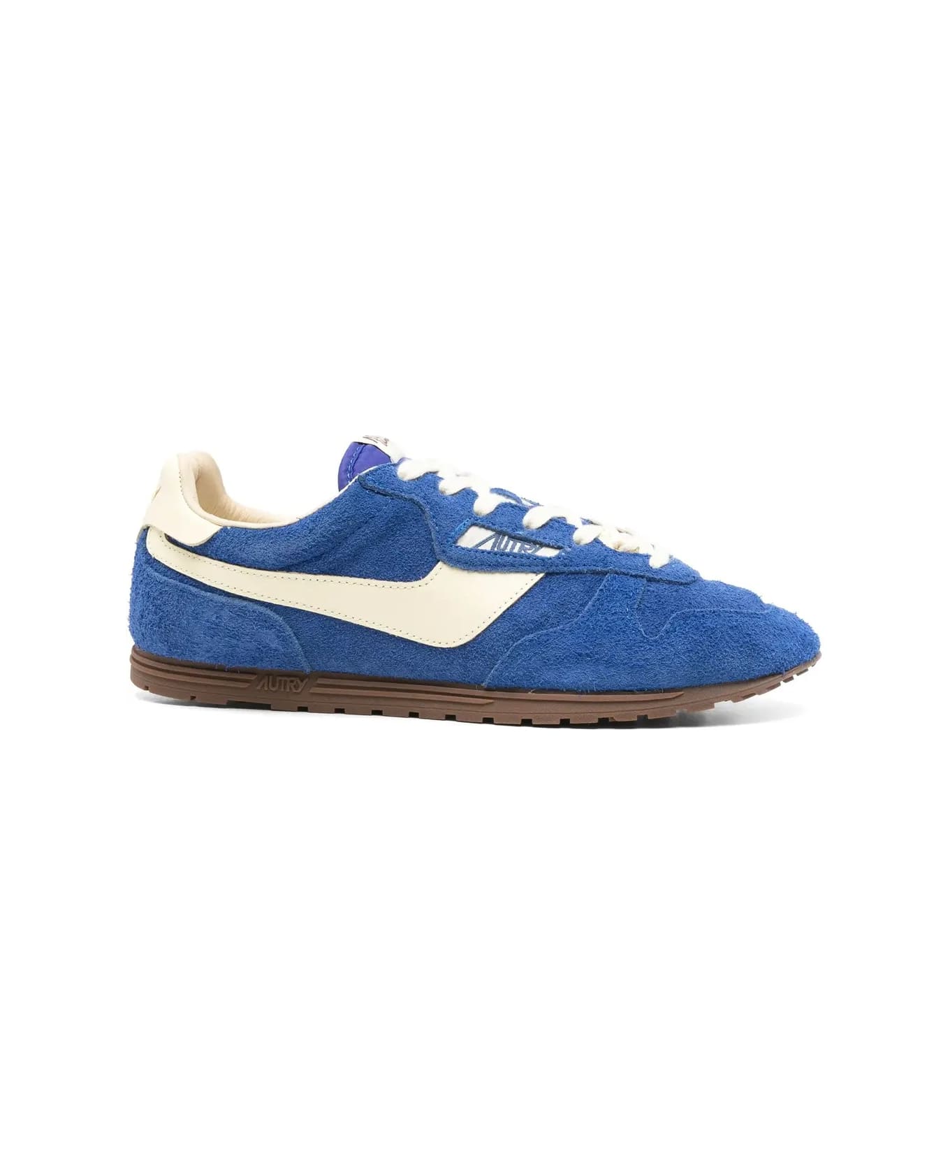 Autry Windspin Sneakers In Suede And Leather Bic And Rutabaga - BLUE